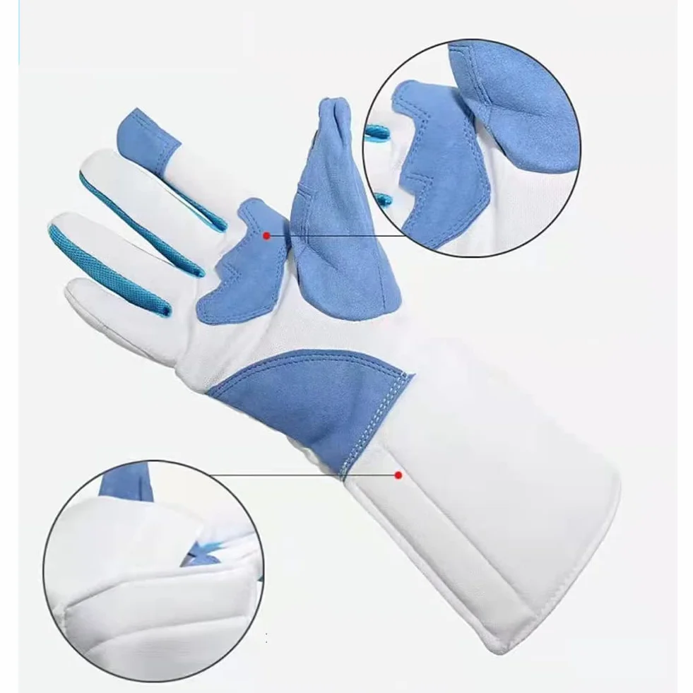 Gants d'escrime pour adultes et enfants, mitaines de pratique quotidienne, équipement professionnel (XXS-XXL)