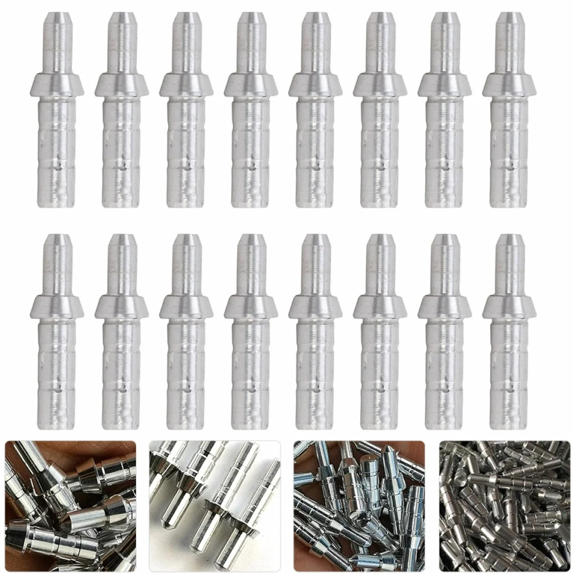 Veemoon Encoche en Aluminium 4,2 mm Intérieur 40 Pièces Accessoire de Tir à l'Arc pour Arc à Poulies