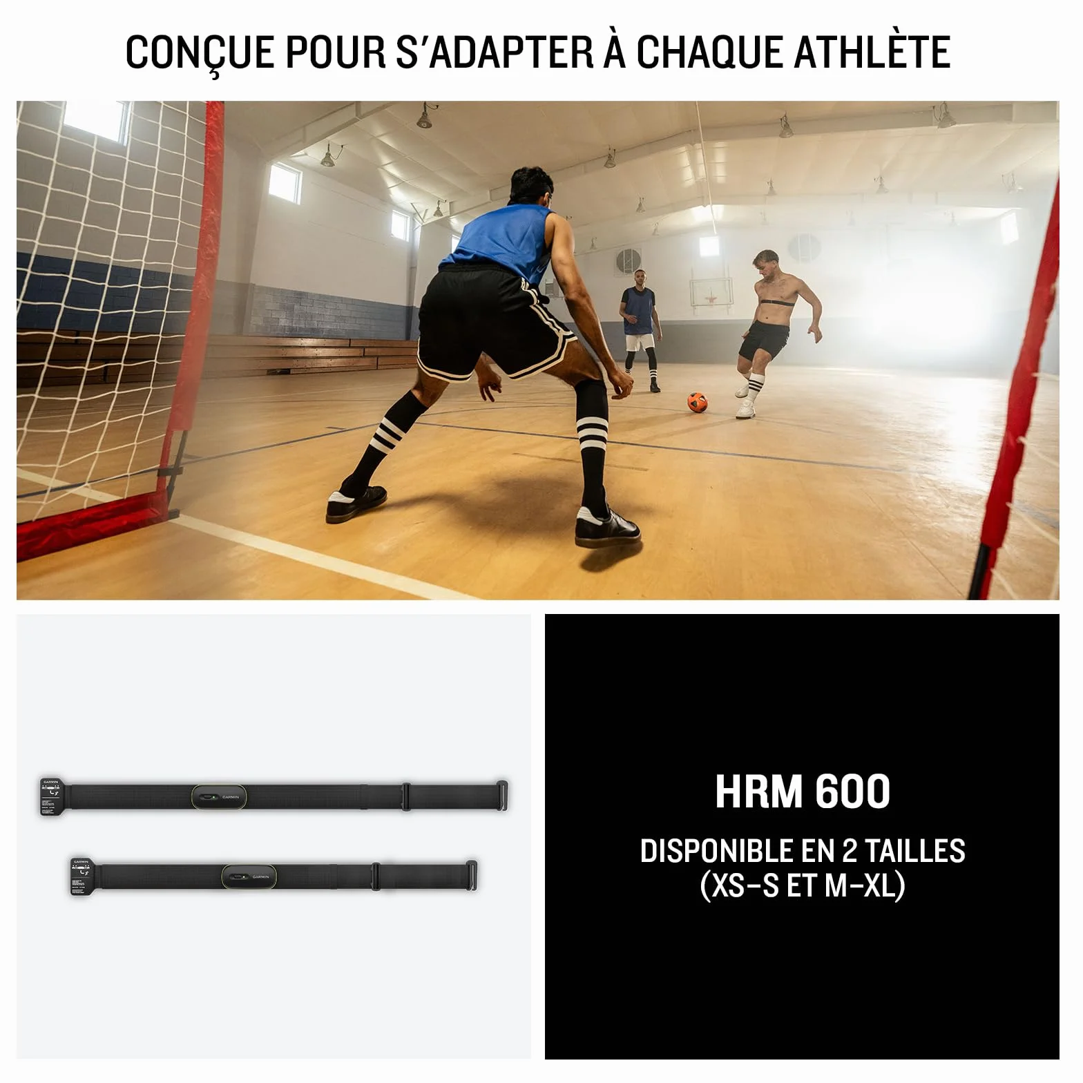 Garmin HRM-600 Moniteur de fréquence Cardiaque VFC Course Pas Calories Vitesse Distance Taille M-XL