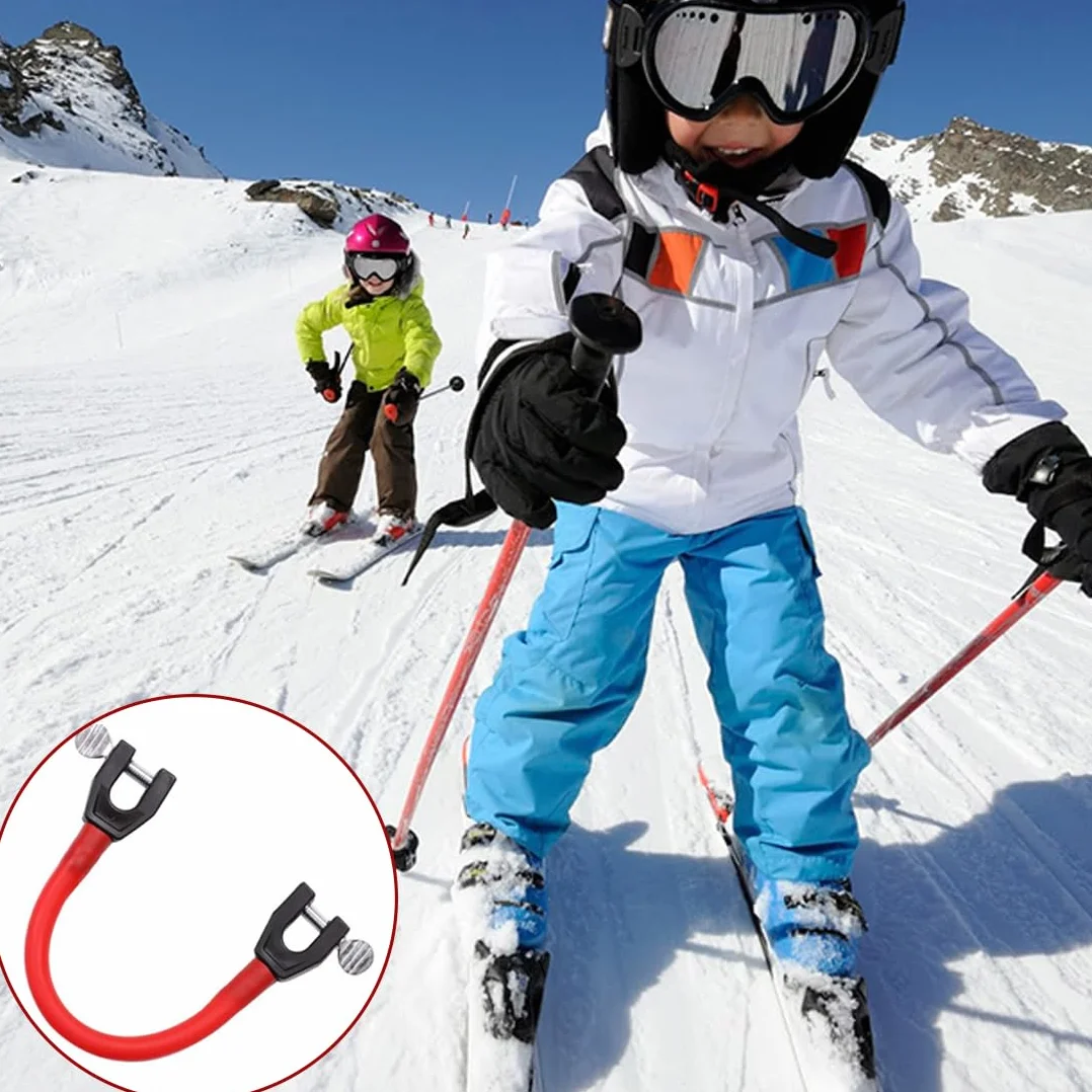 Connecteur de Pointe de Ski pour Enfants, Portable Aide à l'Entraînement au Ski, Accessoires de Snowboard Débutants