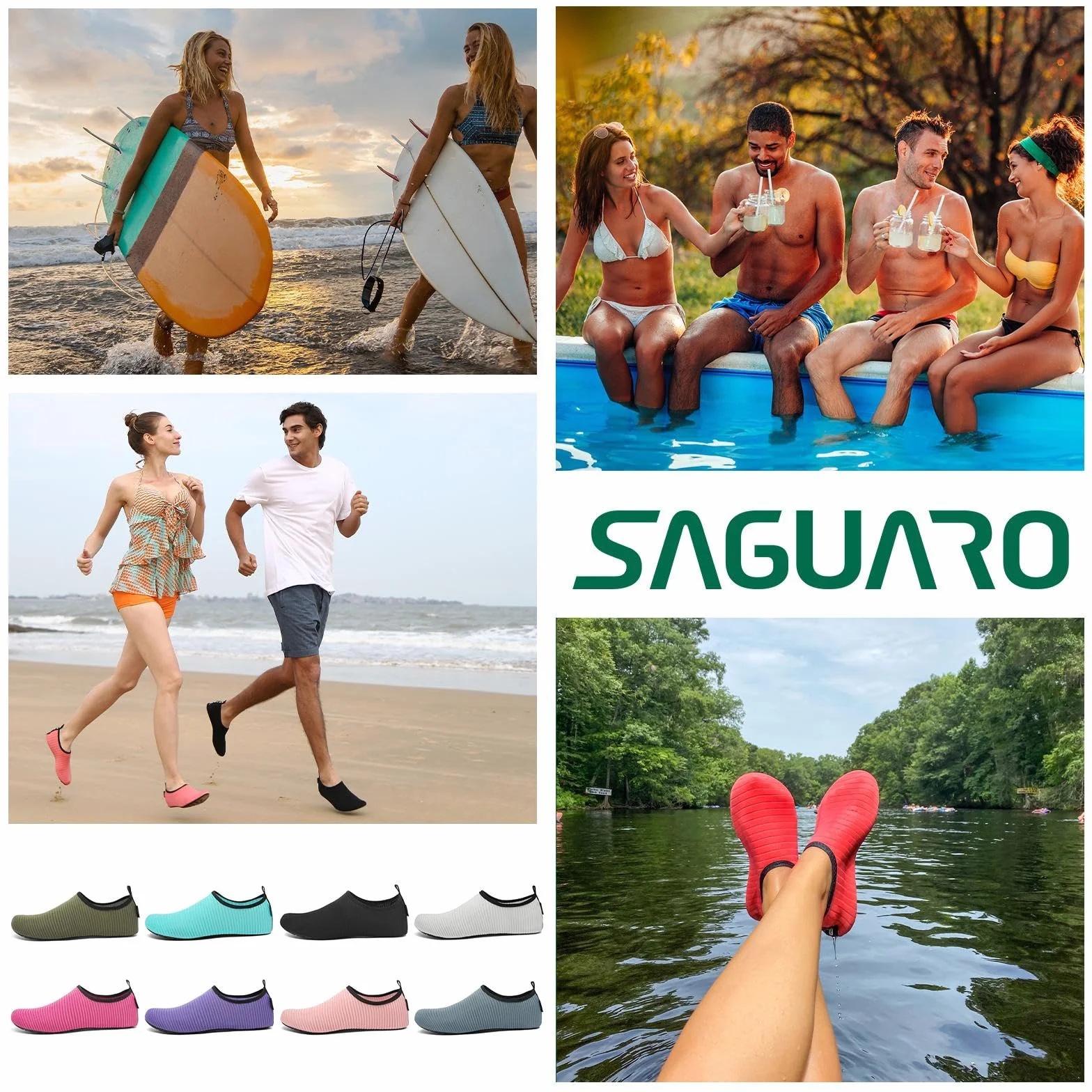 SAGUARO Chaussures Aquatiques Homme Femme Séchage Rapide GR.36-47