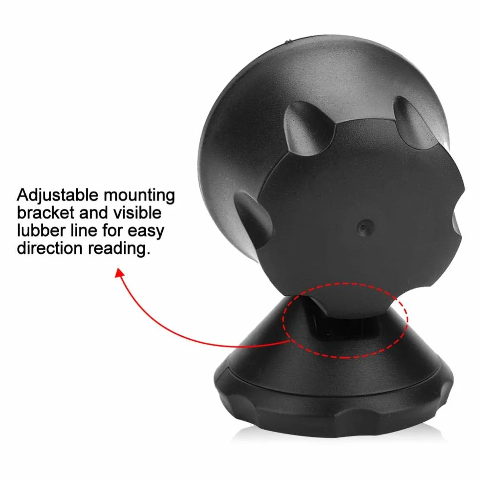 Boussole Marine Électronique avec Vision Nocturne Réglable - Compas de Navigation pour Voiture et Bateau