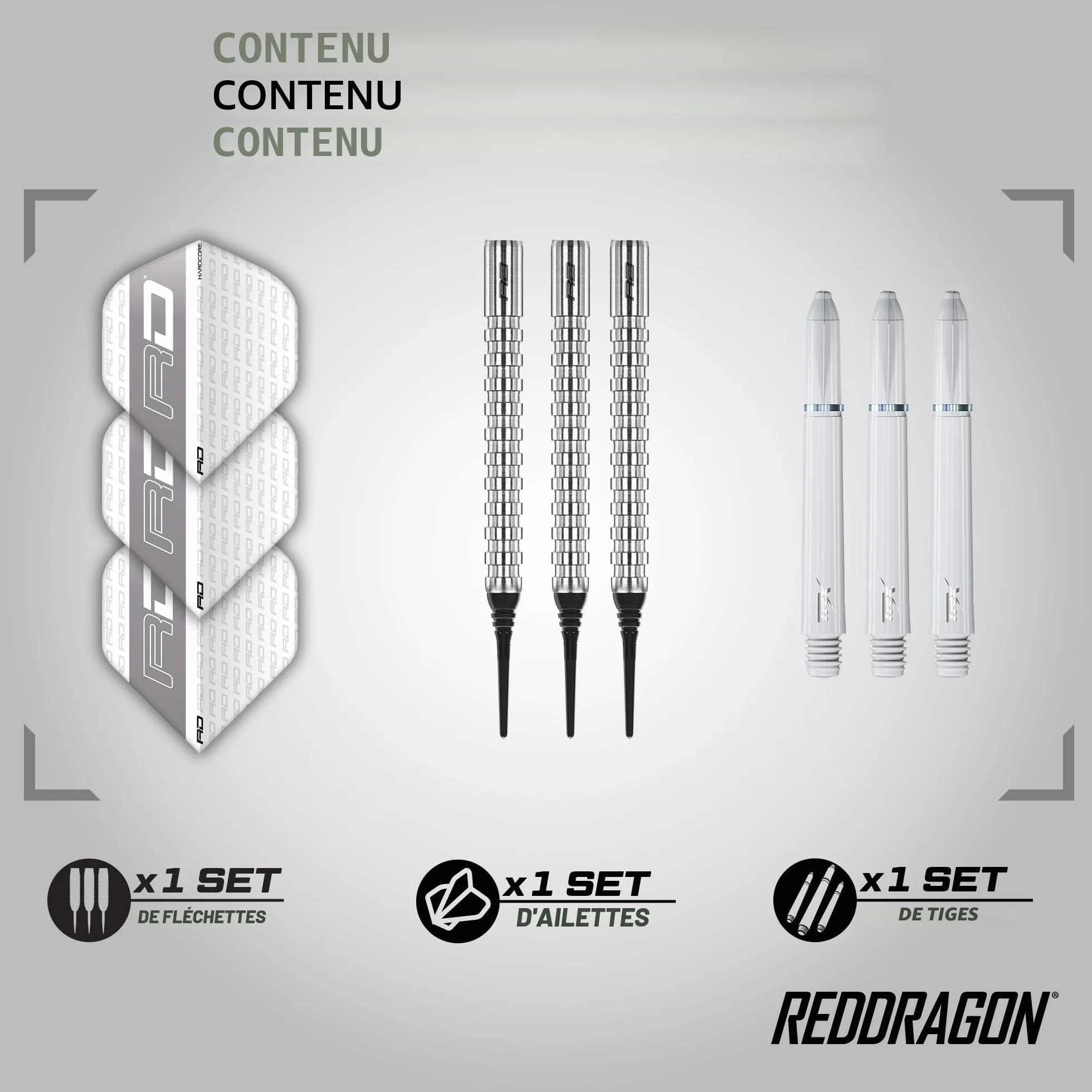 RED DRAGON Javelin Original 18 g Fléchettes Tungstène Pointe Souple