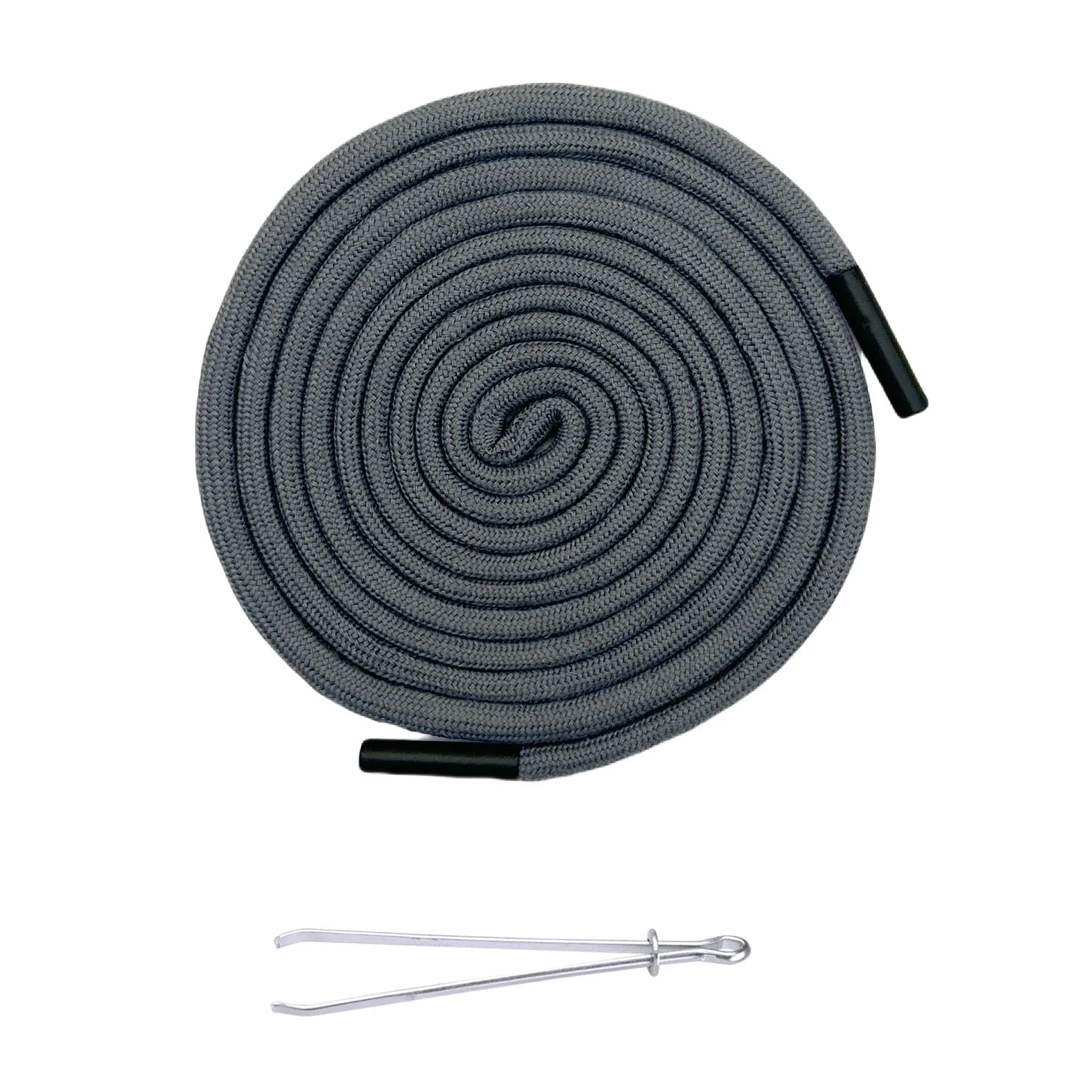 Cordon pour Pantalon de Jogging en Coton avec Épingle à Repasser, Dunkelgrau 180cm