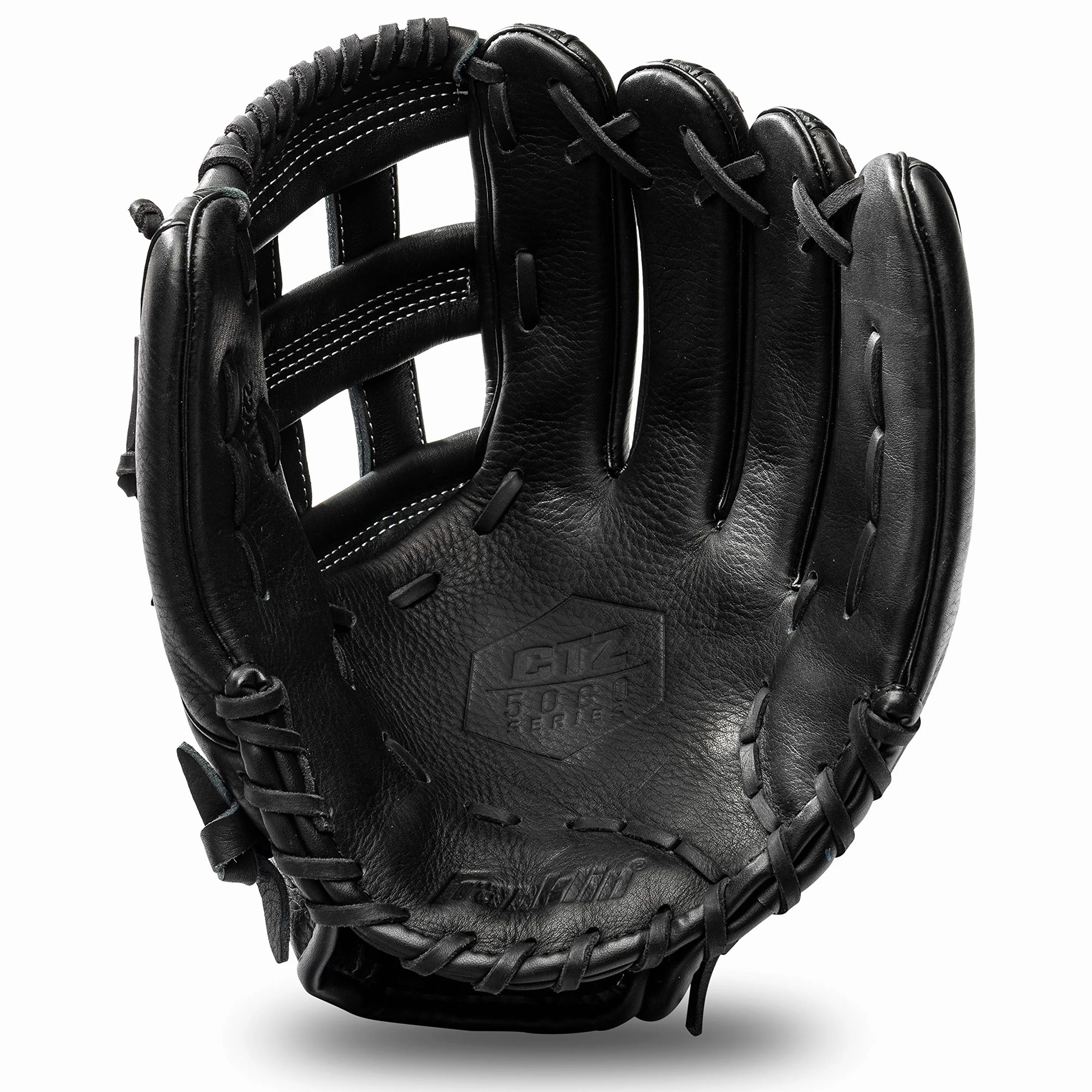 Franklin Sports Gants de Baseball en Cuir de Vache Noir CTZ5000