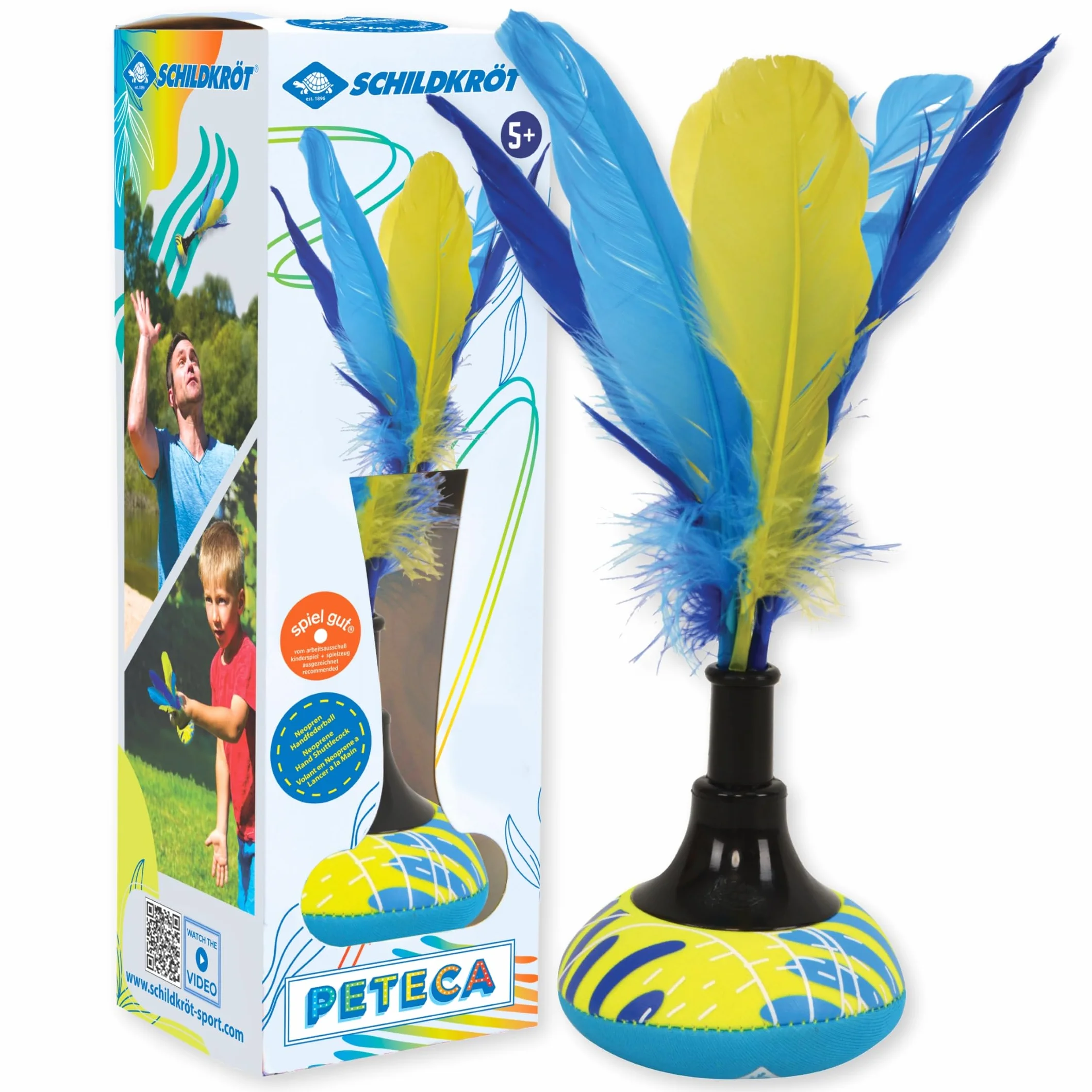 Schildkröt Neoprene Peteca Volant de Main à Surface Souple pour Loisirs extérieurs Enfants Adultes