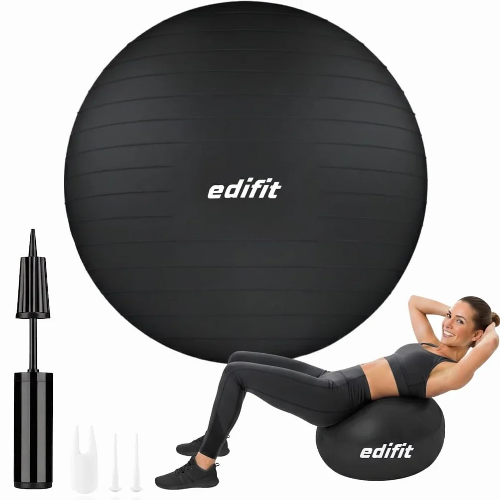 Ballon Grossesse Swiss Ball 55 65 75 cm Gonfleur Inclus Fitness Gym Pilates