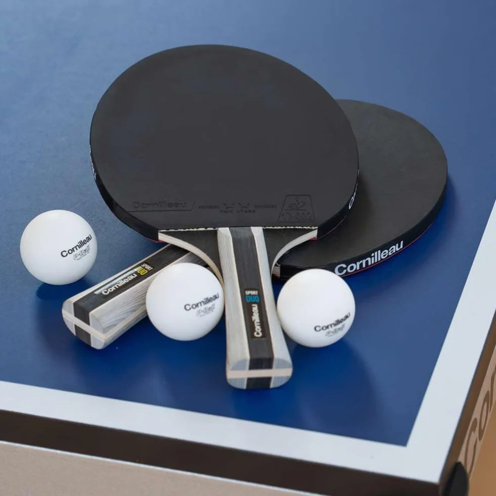 CORNILLEAU Pack 2X Raquettes 3X Balles de Ping-Pong Sport ITTF