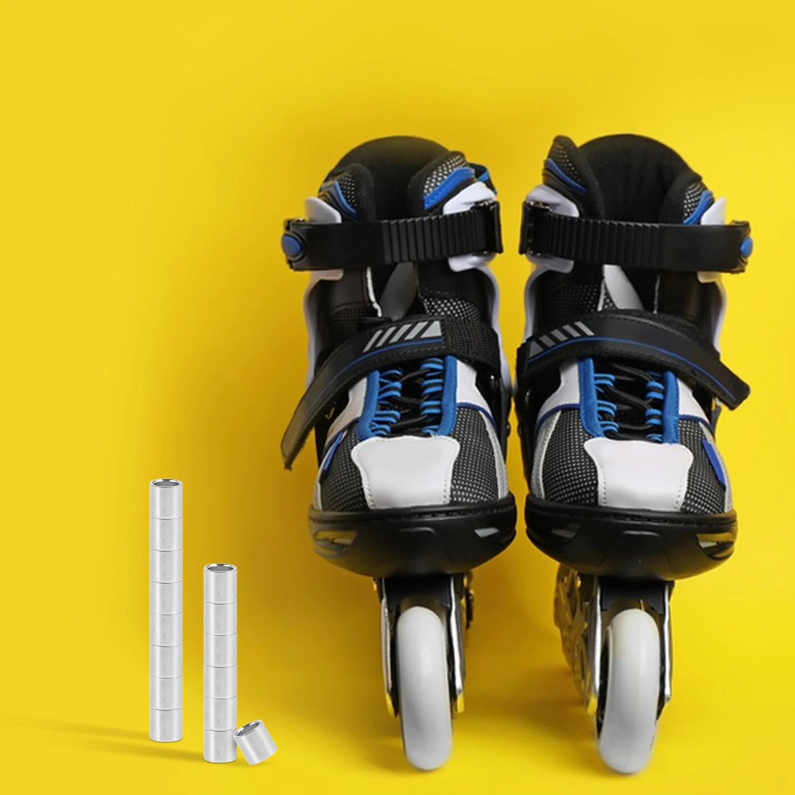 INOOMP Roulements de Roue de Skateboard 50 Pièces en Fer Galvanisé pour Patins à Roulettes et Trottinettes