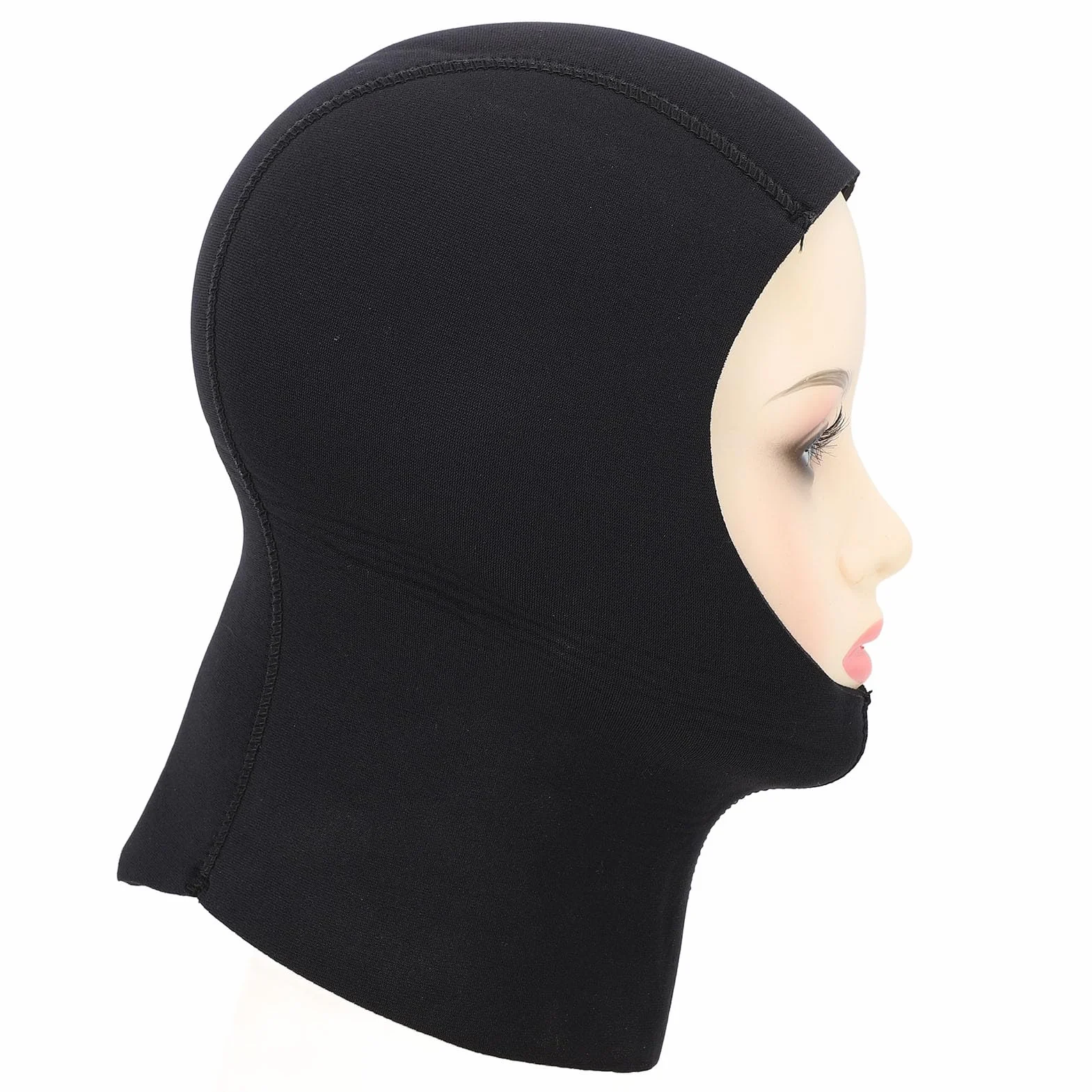 Cagoule de Plongée 5MM avec Protection Oreilles Tête Solaire Couverture Cou Ventilée Surf Apnée (L XL)