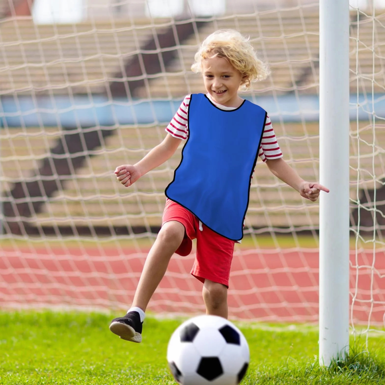 Lot de 6 Chasubles d'Entraînement Sport Enfants Football Gilet Professionnel Pratique Basket Rugby Hockey