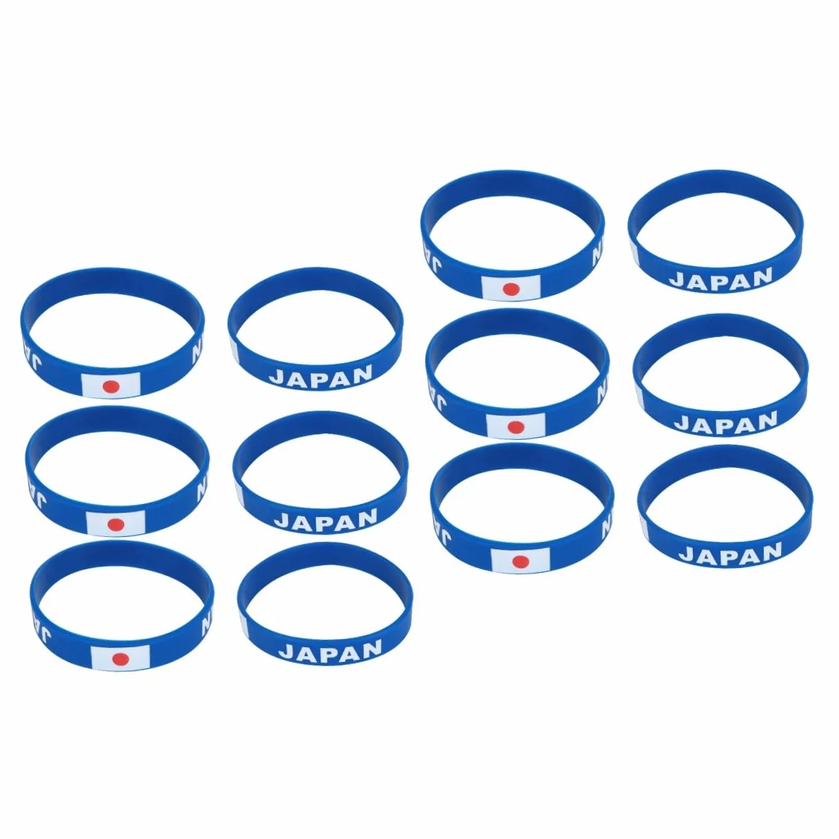 HANABASS 12 Pièces Bracelet Drapeau National Japon Sport Compétition