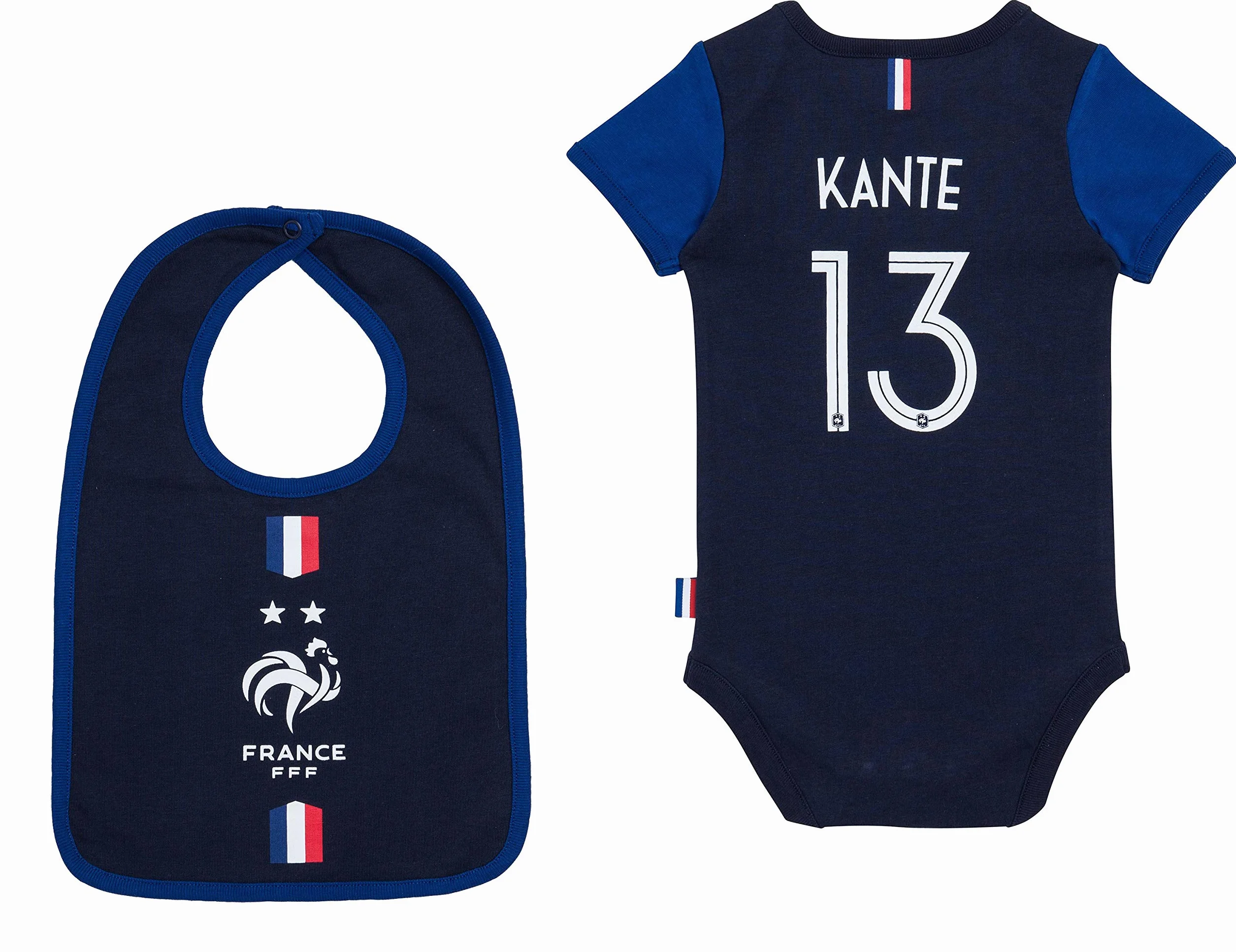 Equipe de France Football Body Bavoir FFF Bébé N'Golo Kanté Collection Officielle