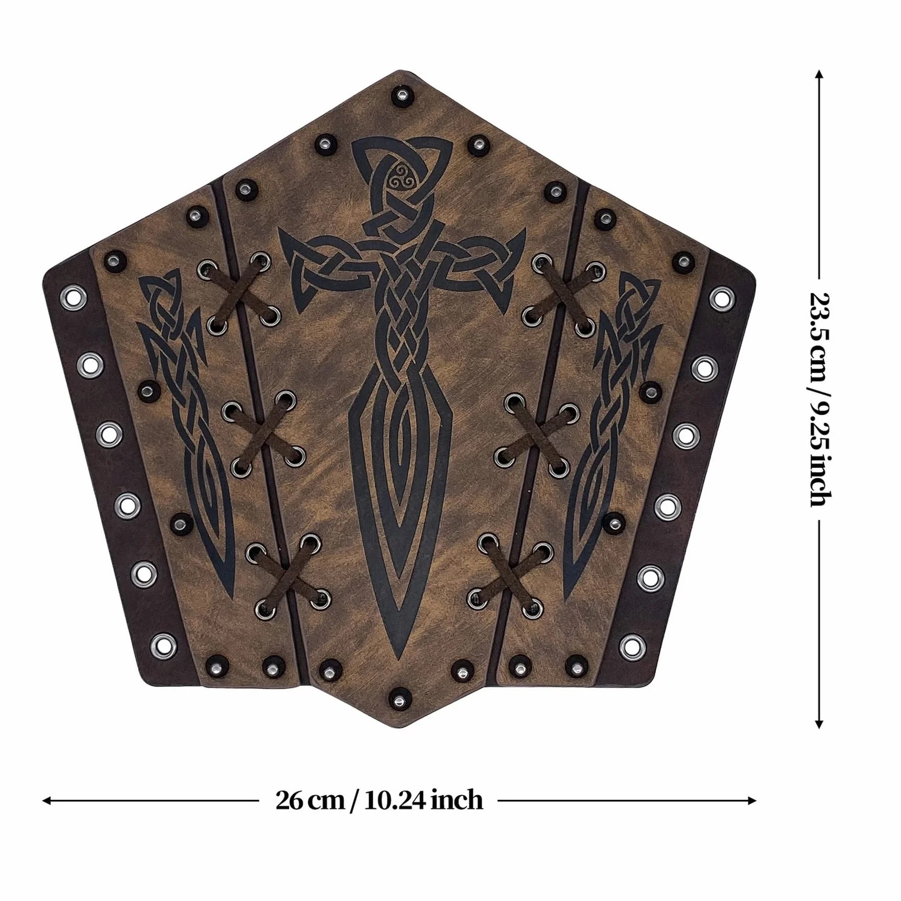 Bracelets Viking pour Homme, Gantelets Médiévaux en Faux Cuir, Vambrace Rétro pour LARP Cosplay