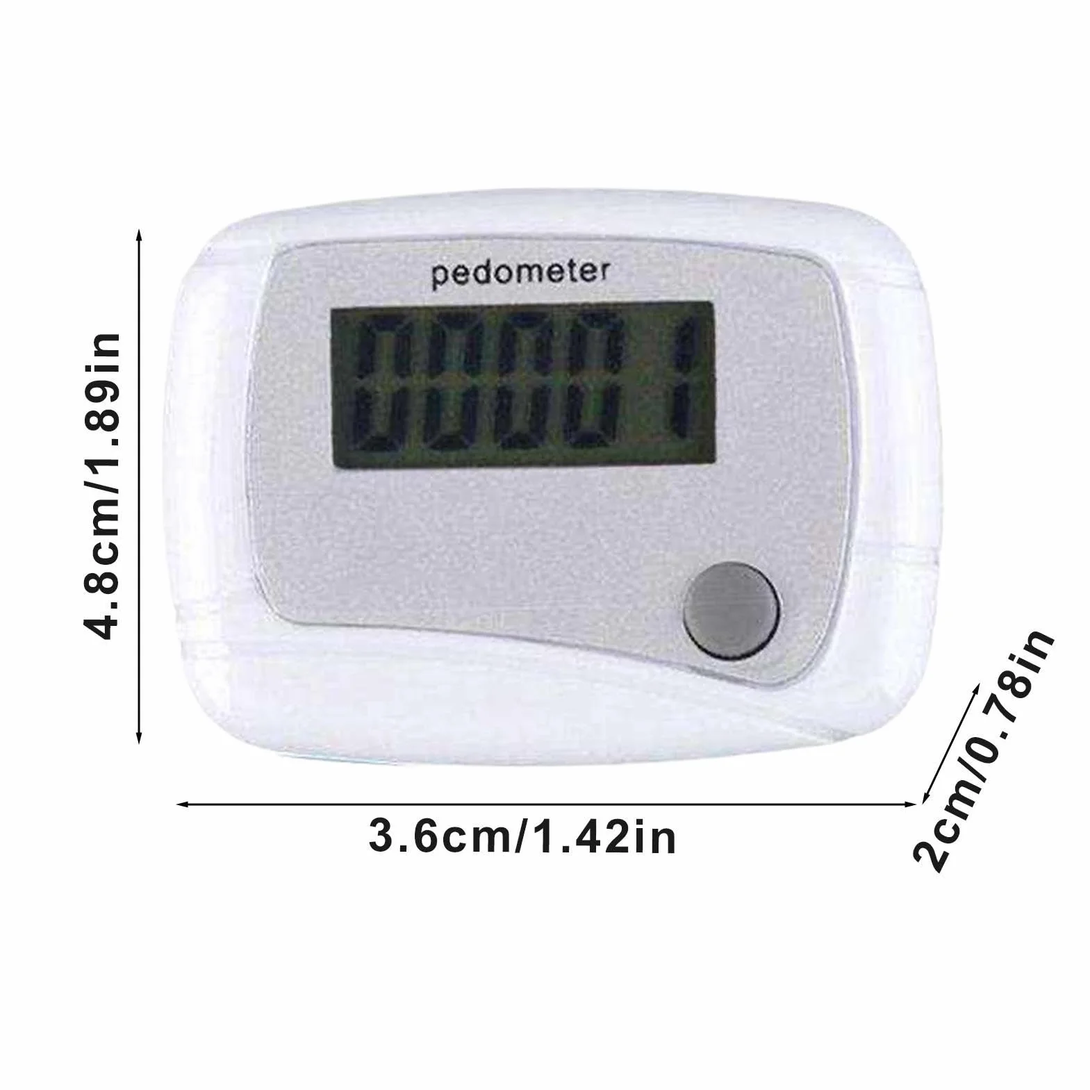 Podomètres numériques 3D pour personnes âgées - Compteur de pas précis - Appareil portable pour fitness, marche, randonnée