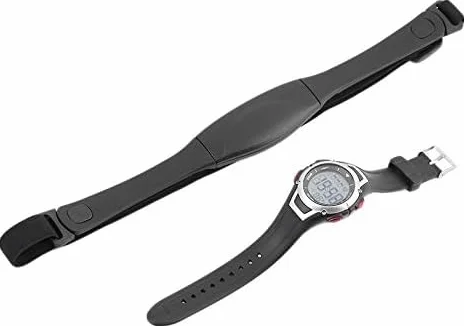 CamKpell Moniteur de fréquence Cardiaque sans Fil 3 mètres étanche Sangle de Poitrine Montre de Sport Noir