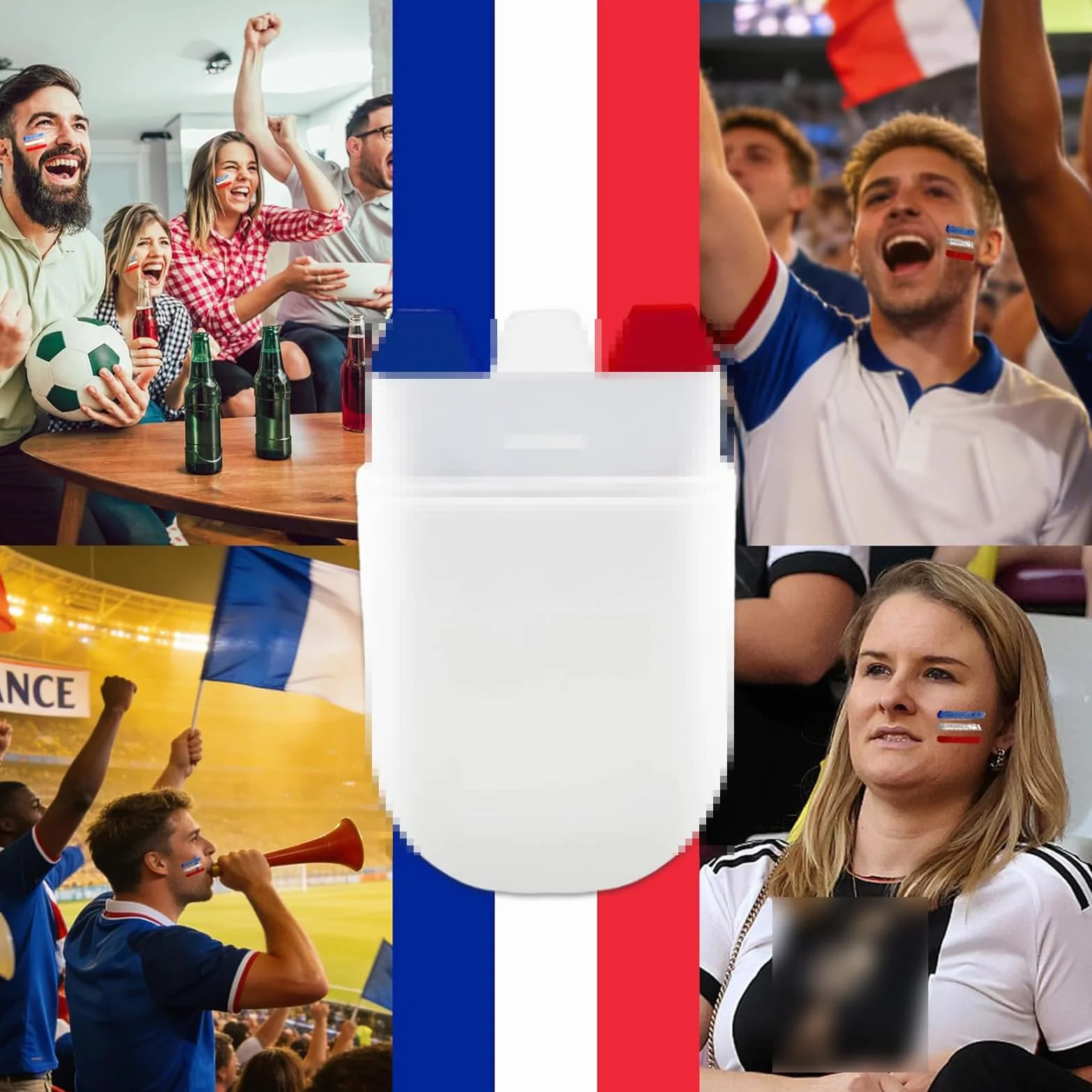 Kit Supporter Coupe du Monde 2026 France – Bandeau Drapeau Collier Fête Sportif
