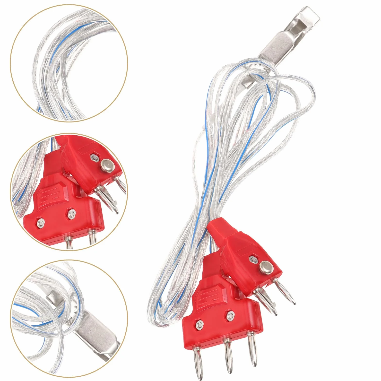 VICASKY Pince de Câble en Acier Inoxydable pour Équipement d'Escrime Rouge
