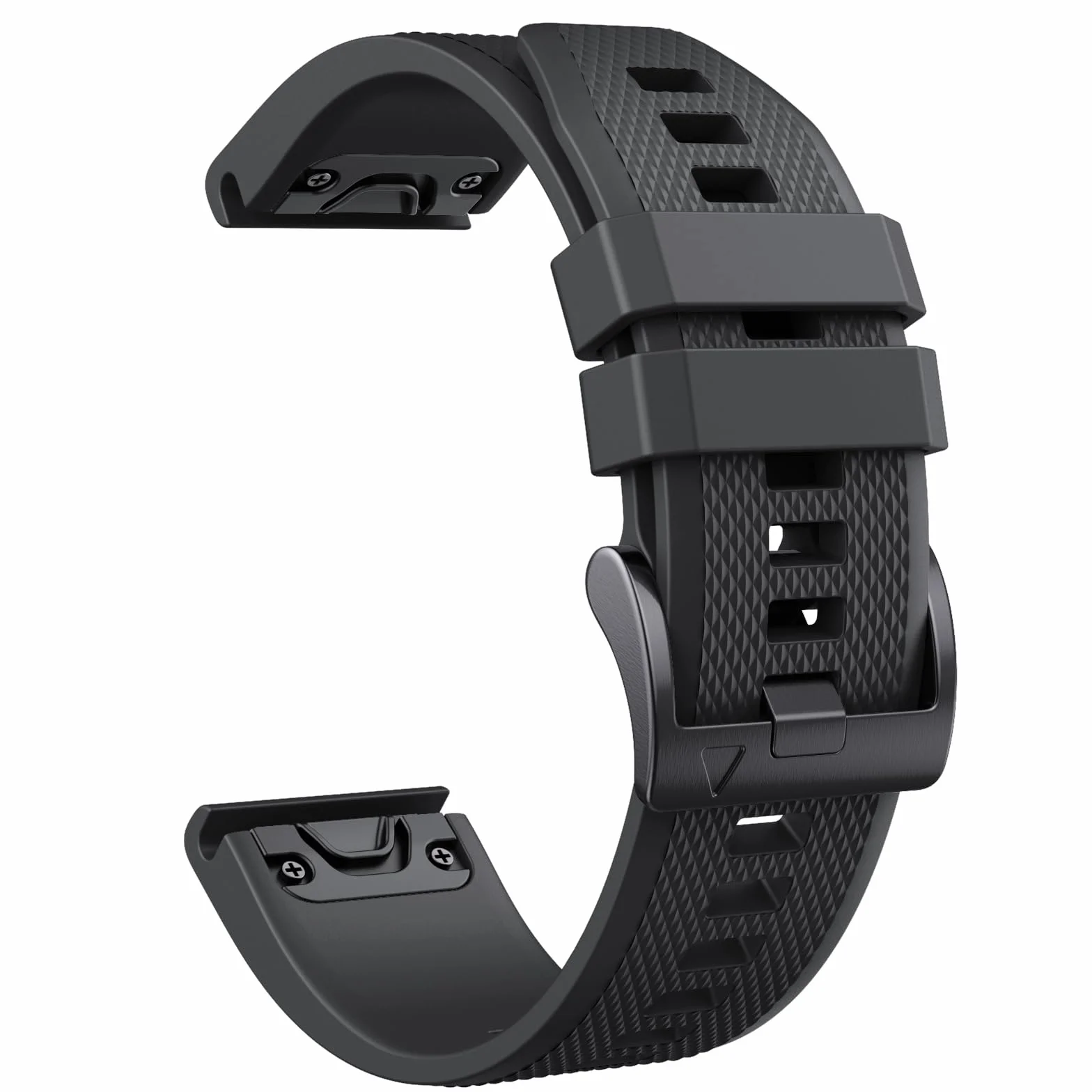Bracelet Quickfit 22mm pour Garmin Fenix 5/6/7/7 pro/6 pro/5 plus, Forerunner 935/945/955/965, Epix Gen 2, Instinct/2, Approach S60, Quatix 7/6/5/7 pro (Noir)
