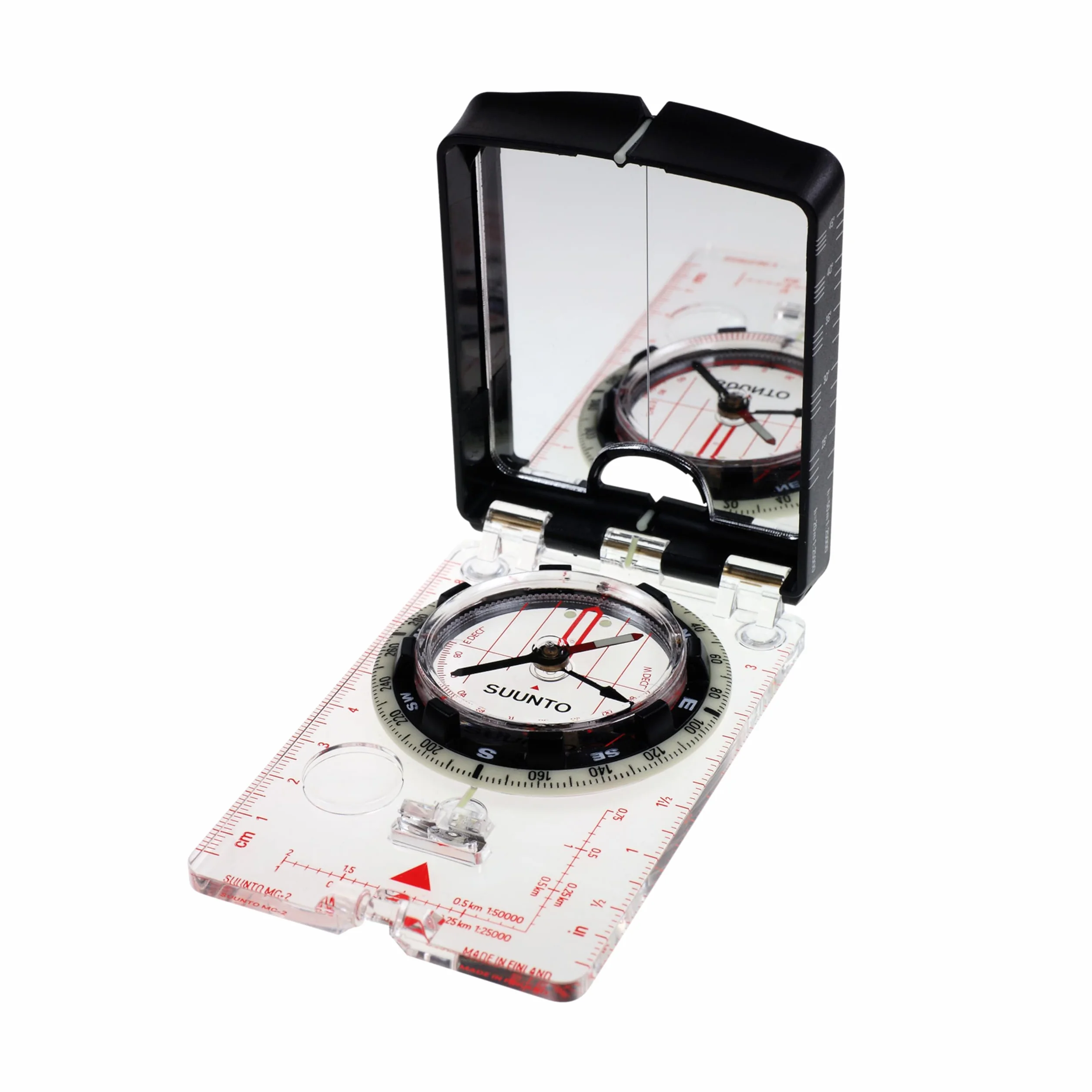 Boussole SUUNTO MC-2 Navigation Professionnelle avec Loupe Intégrée, Déclinaison Réglable