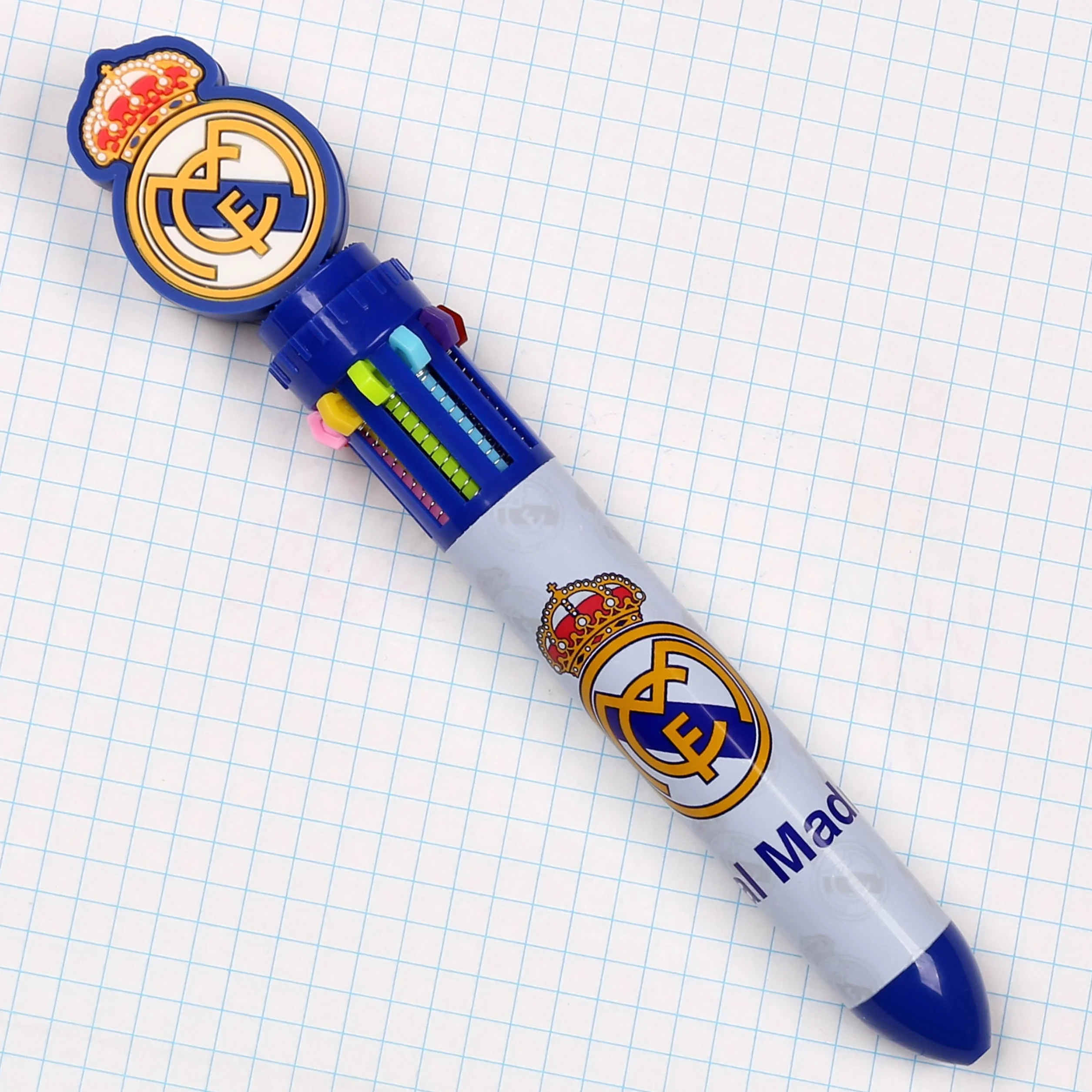 Stylo multicolore 10en1 automatique scolaire 0,5mm