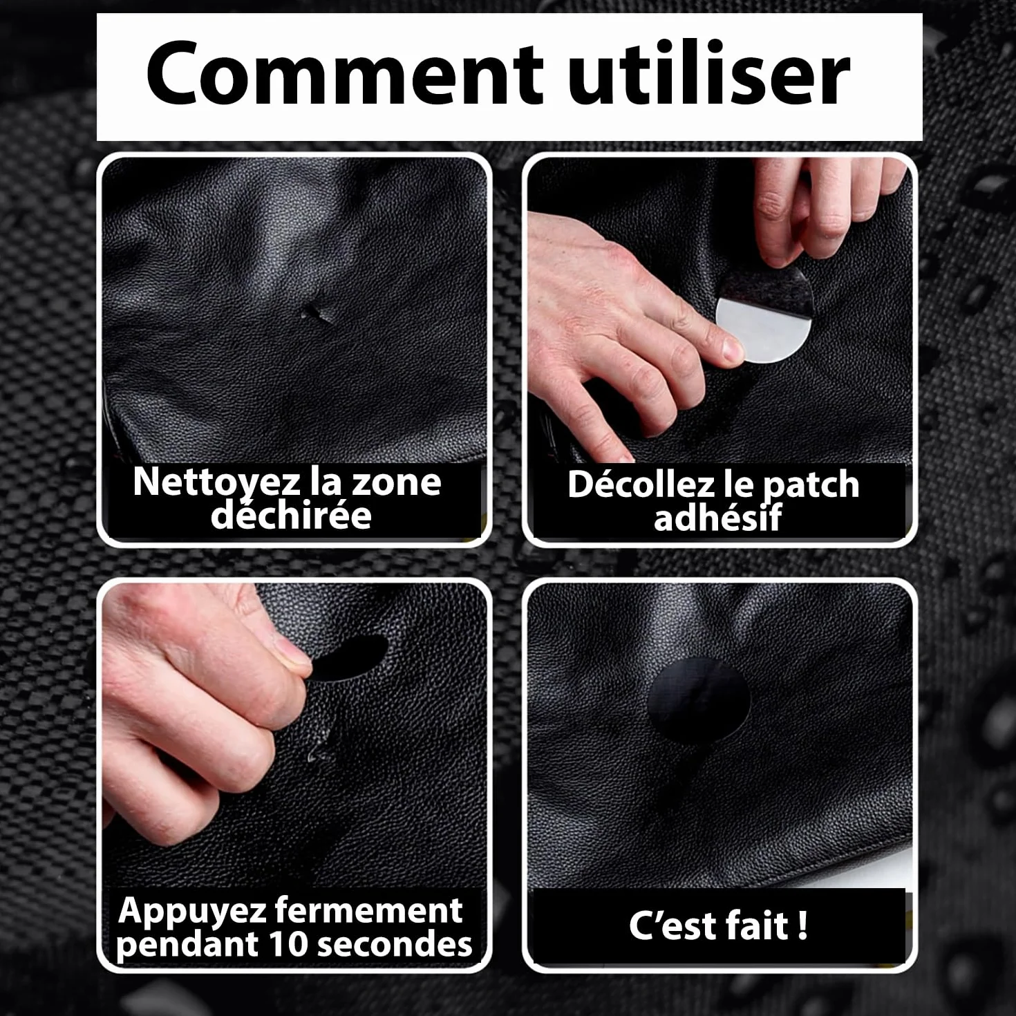 aZengear Patchs de réparation autocollants imperméables 30 couleurs 11 pièces pour vestes en duvet tentes chaussures