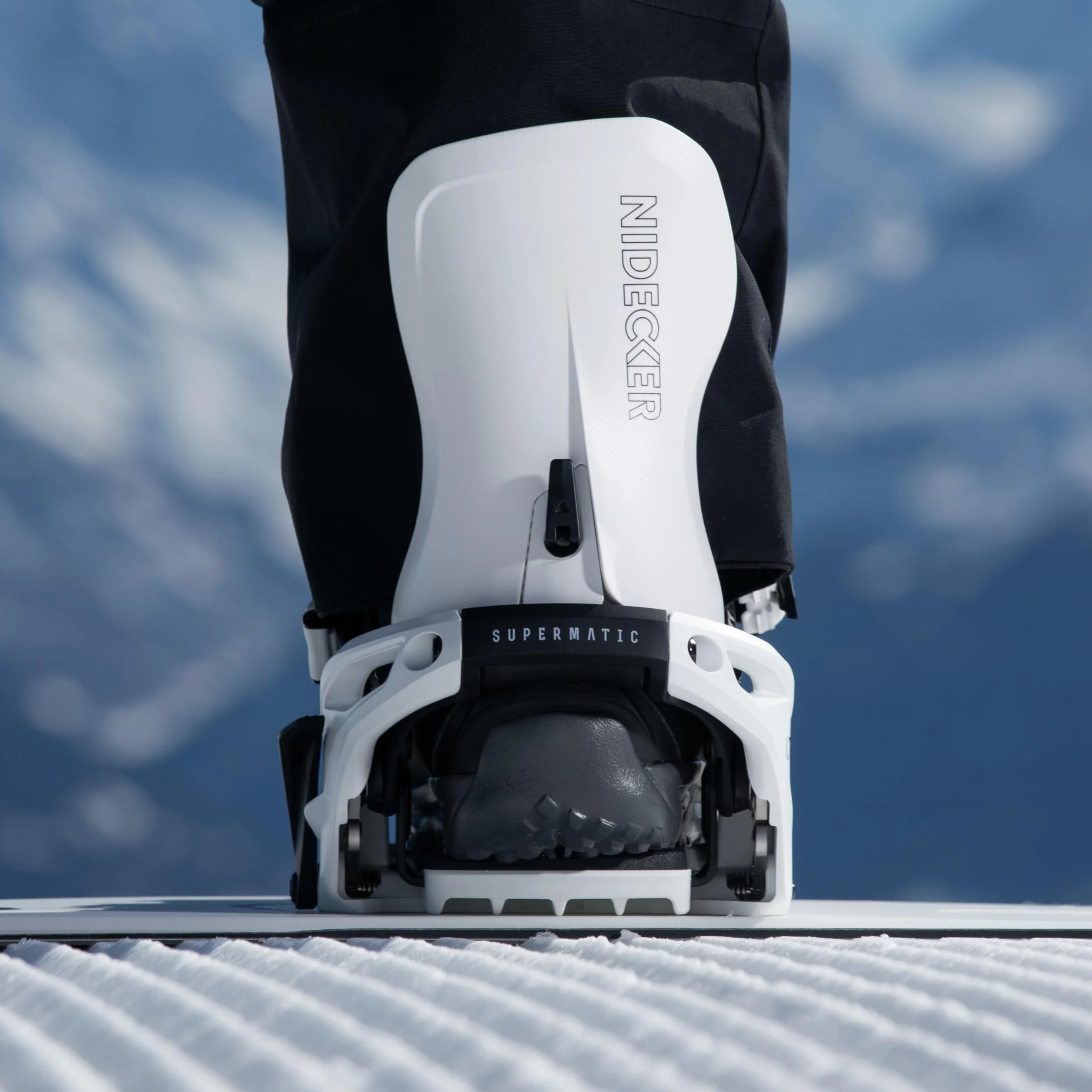 Nidecker LT Supermatic Fixation de Snowboard Automatique Double entrée Talon Ajustement Universel