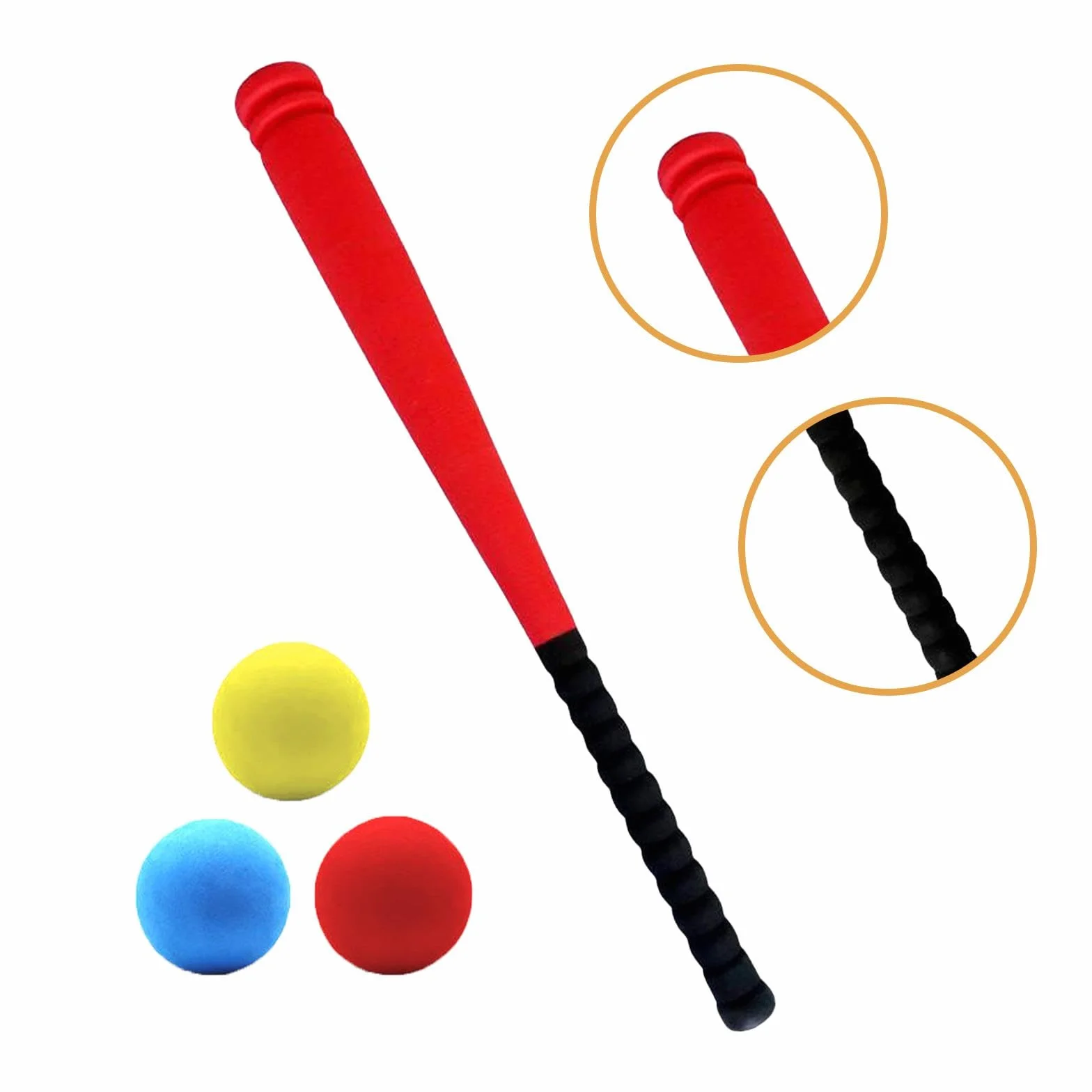 Ensemble de Baseball en Mousse pour Enfants, Batte EVA 54cm, Jeu de Sport Débutants