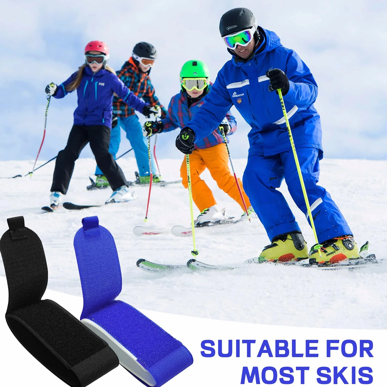 Sangle de Ski Réglable Nylon, Attaches pour Snowboard, Alpinisme Plein Air