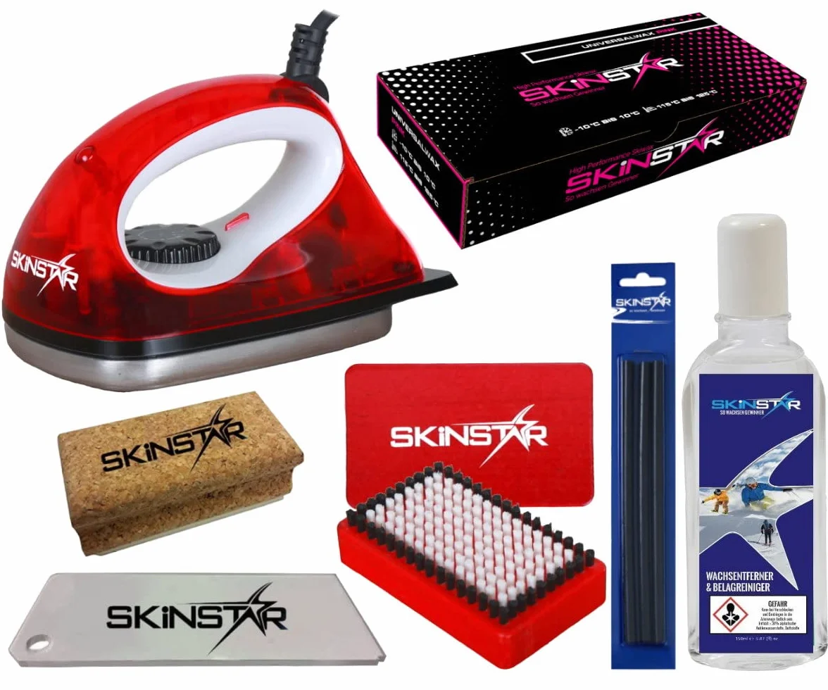 SkinStar Set de Ski Cire 7 pièces kit de démarrage belags ausbesserung