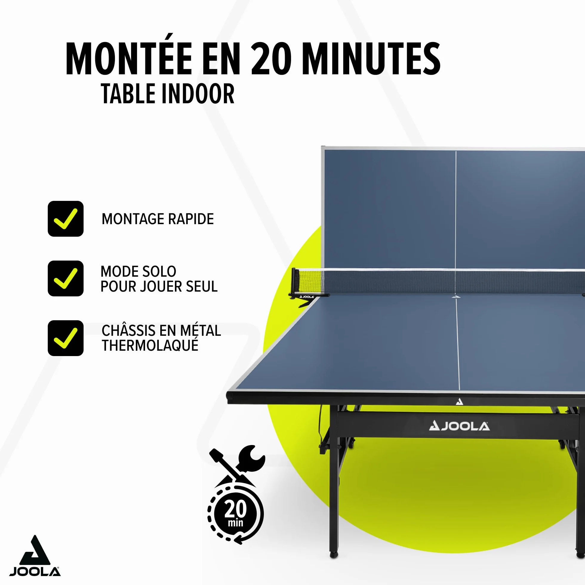 JOOLA Table de Tennis de Table Inside, Table de Ping-Pong d'Intérieur 274 x 152,5 x 76 cm