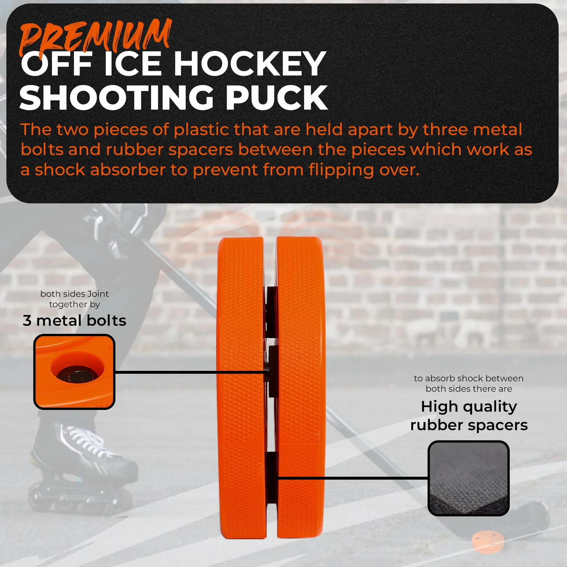 Green Biscuit Original Off Ice Hockey Puck 2-Pack