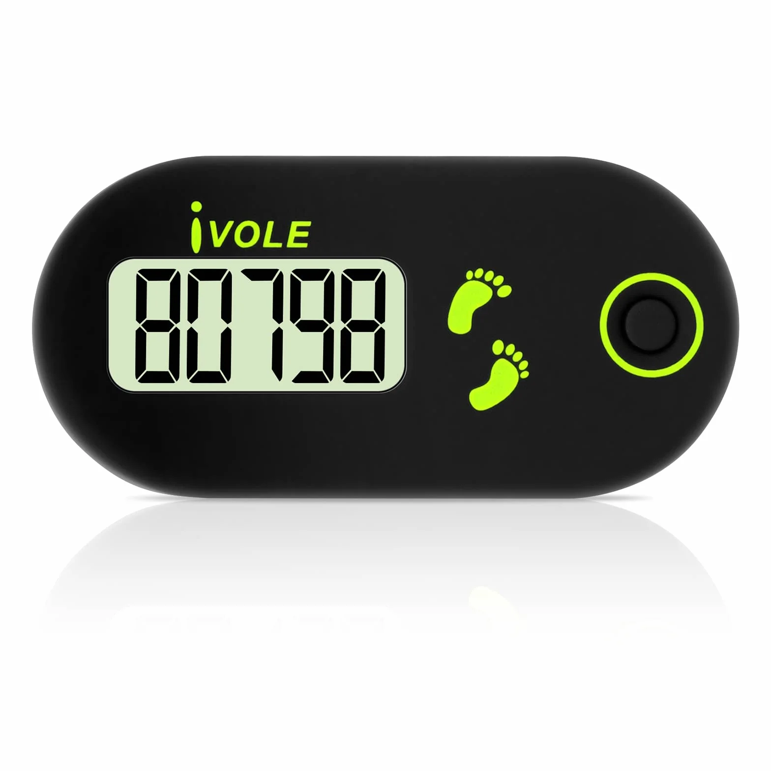 Flintronic Podomètre 3D pour la Marche avec Clip, Compteur de Pas Numérique Portable
