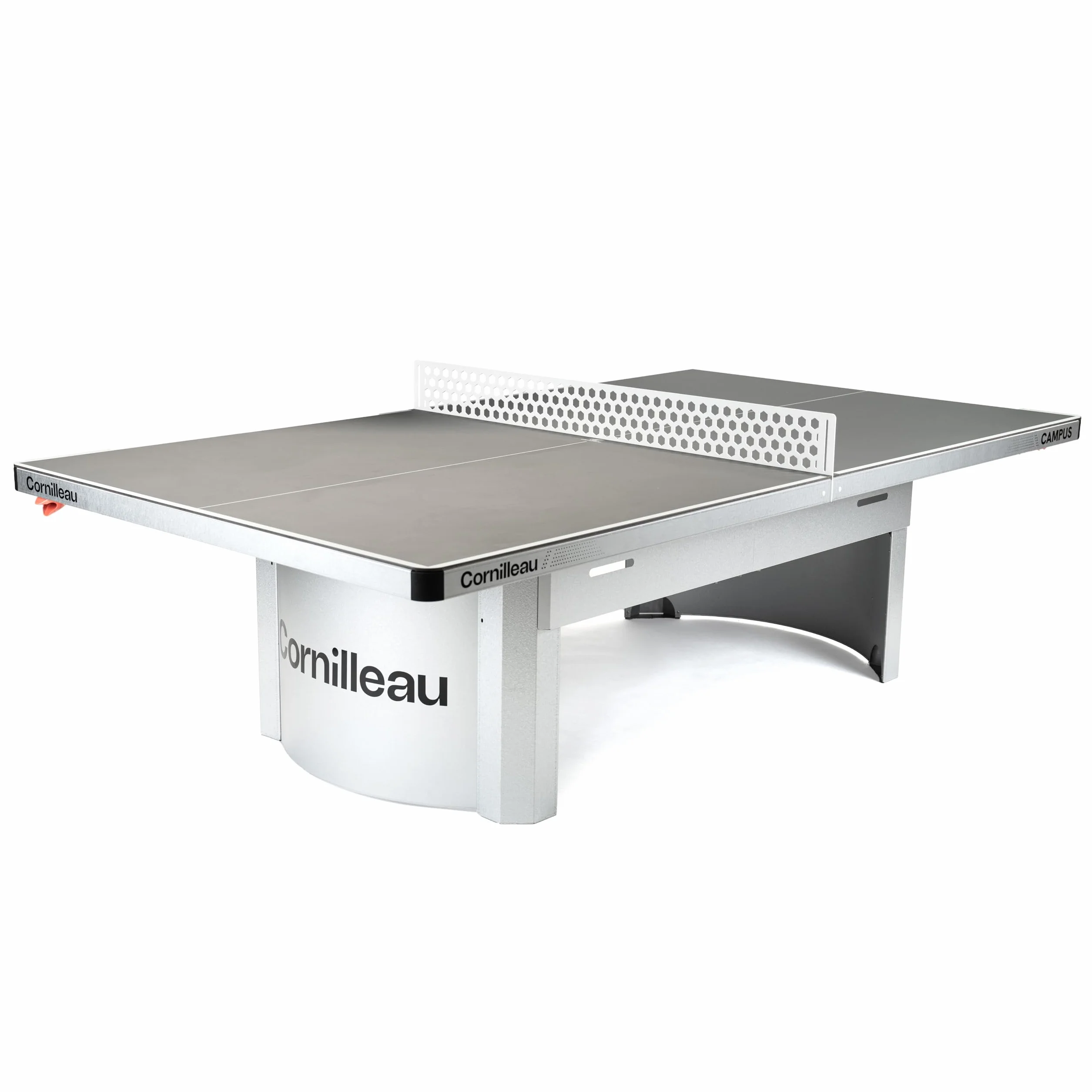 Cornilleau Table de ping-Pong d'extérieur 510 Campus Fixe Rebond compétition Bleu ou Gris 7mm Agrément FFTT Loisir et Scolaire