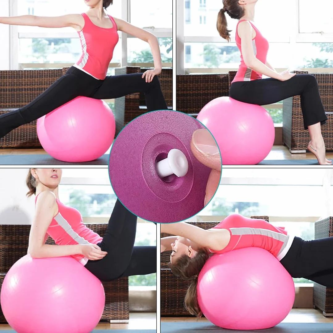 Kit De Remplacement Pour Ballon De Yoga, Bouchons Pour Ballon Gonflable, Exercise Ball Air Plug (2 Tailles)