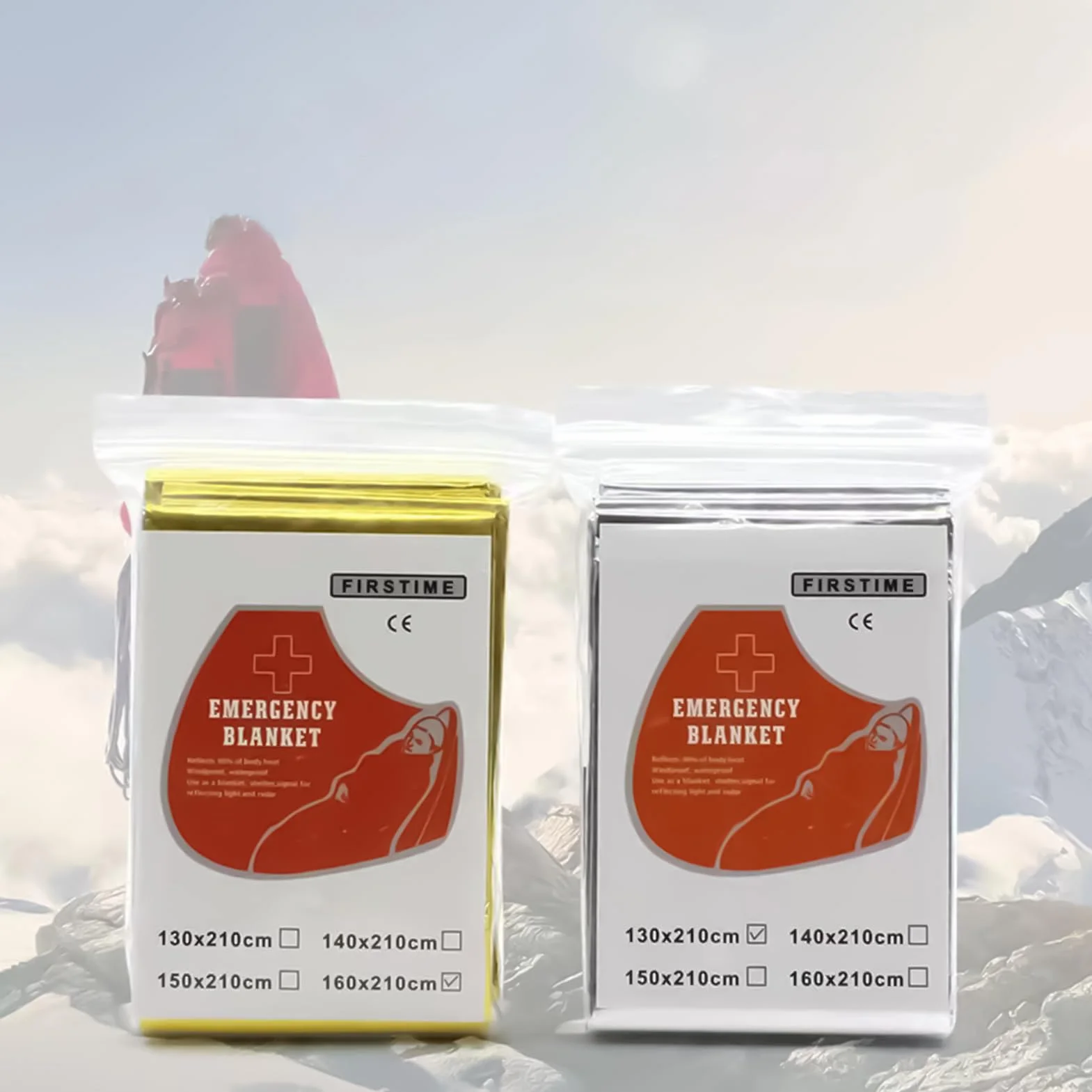 Couverture De Survie Isotherme Réfléchissante Anti-Vent pour Camping Randonnée Urgence