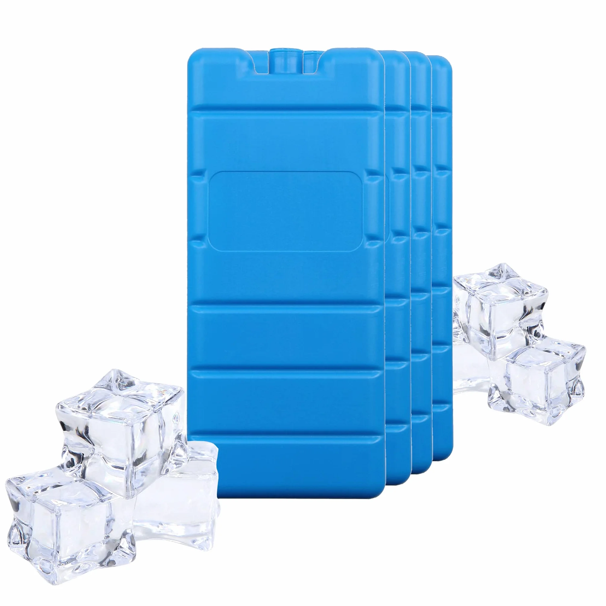 VonBueren Pain de Glace pour Sac Isotherme Lot de 4 7.5 x 16.5 x 2 cm Plastique