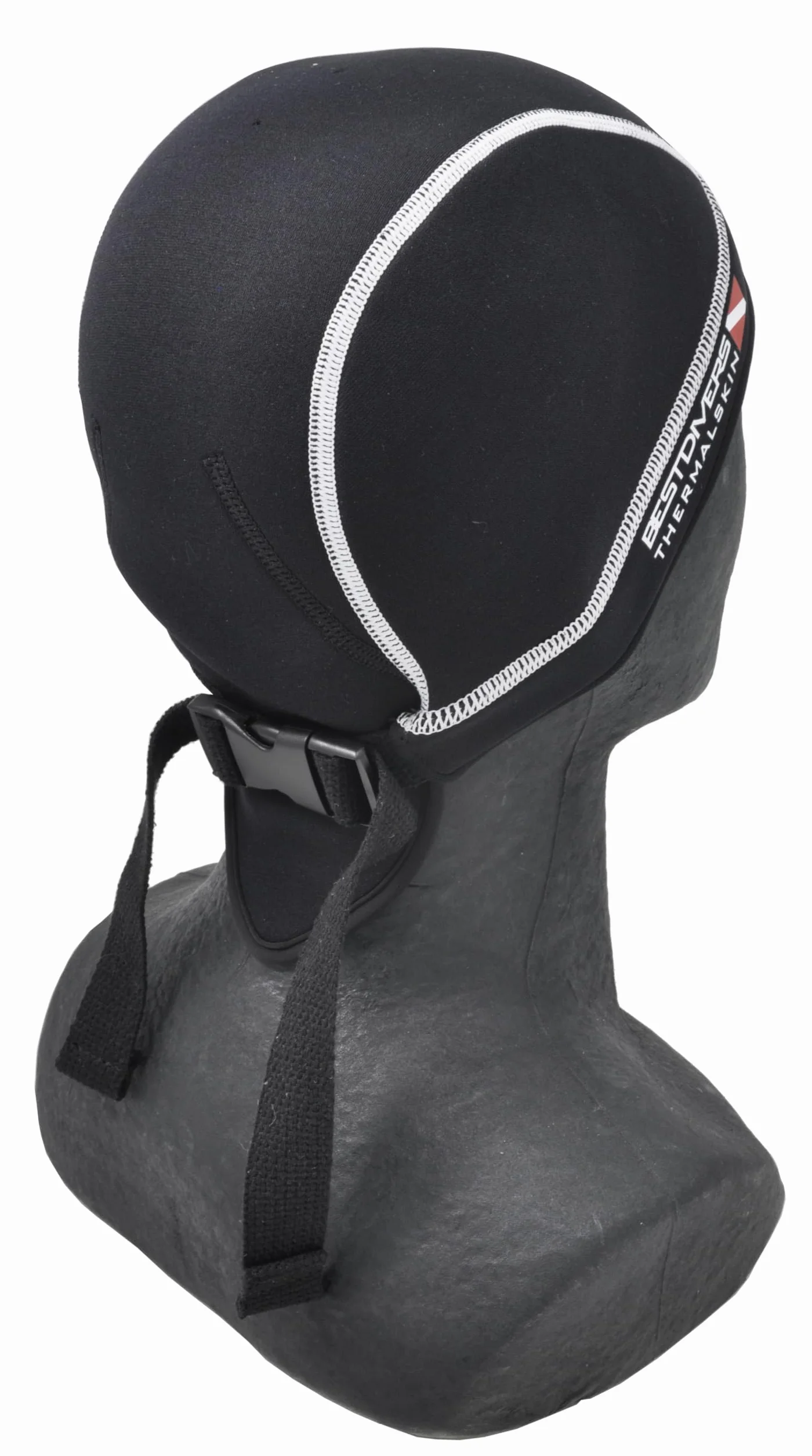 BEST DIVERS Bandana 3 mm NEOP Noir/Blanc L-XL