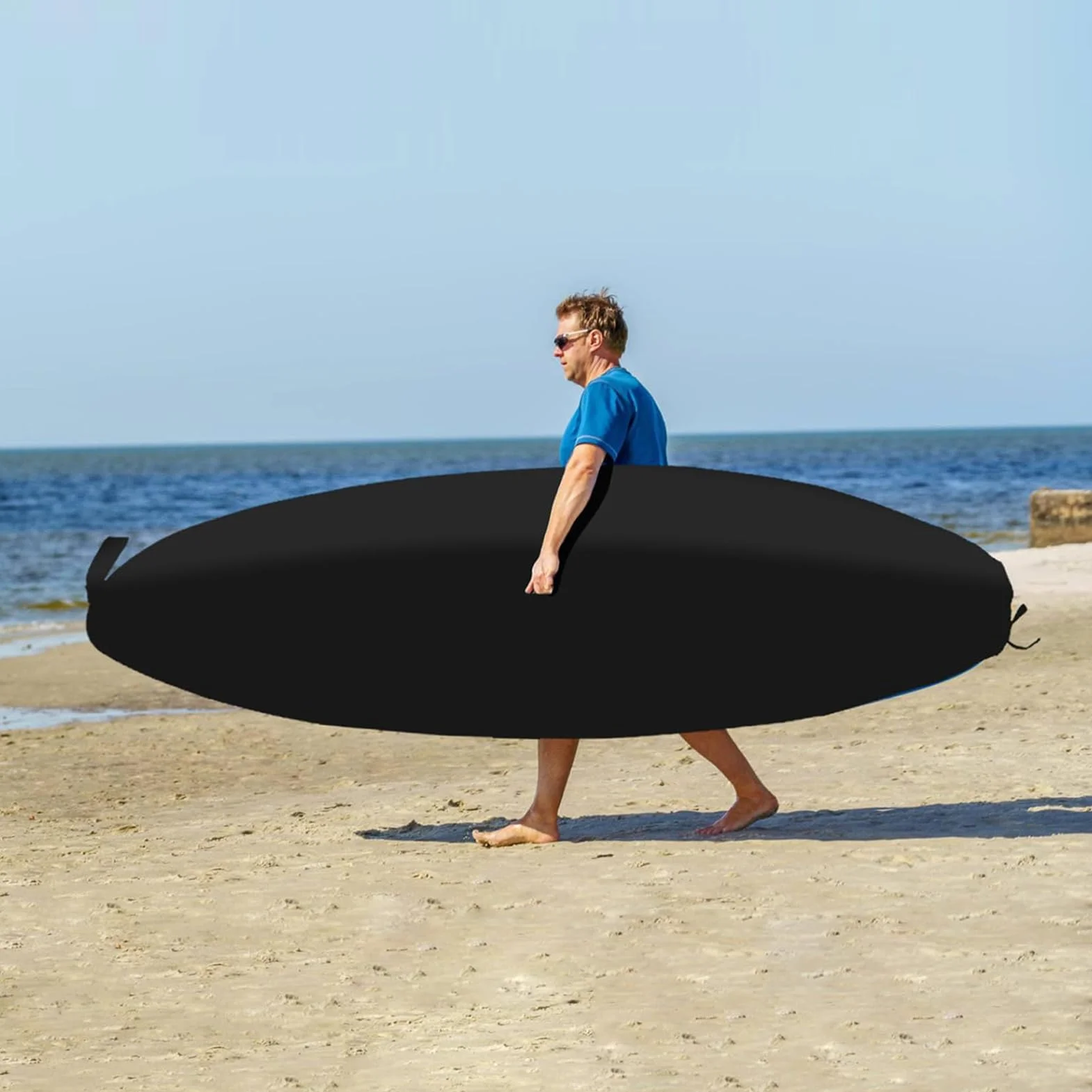 Housse de surf Sac de transport avec cordon de serrage pour bodyboard et planche de surf protection rangement sports nautiques
