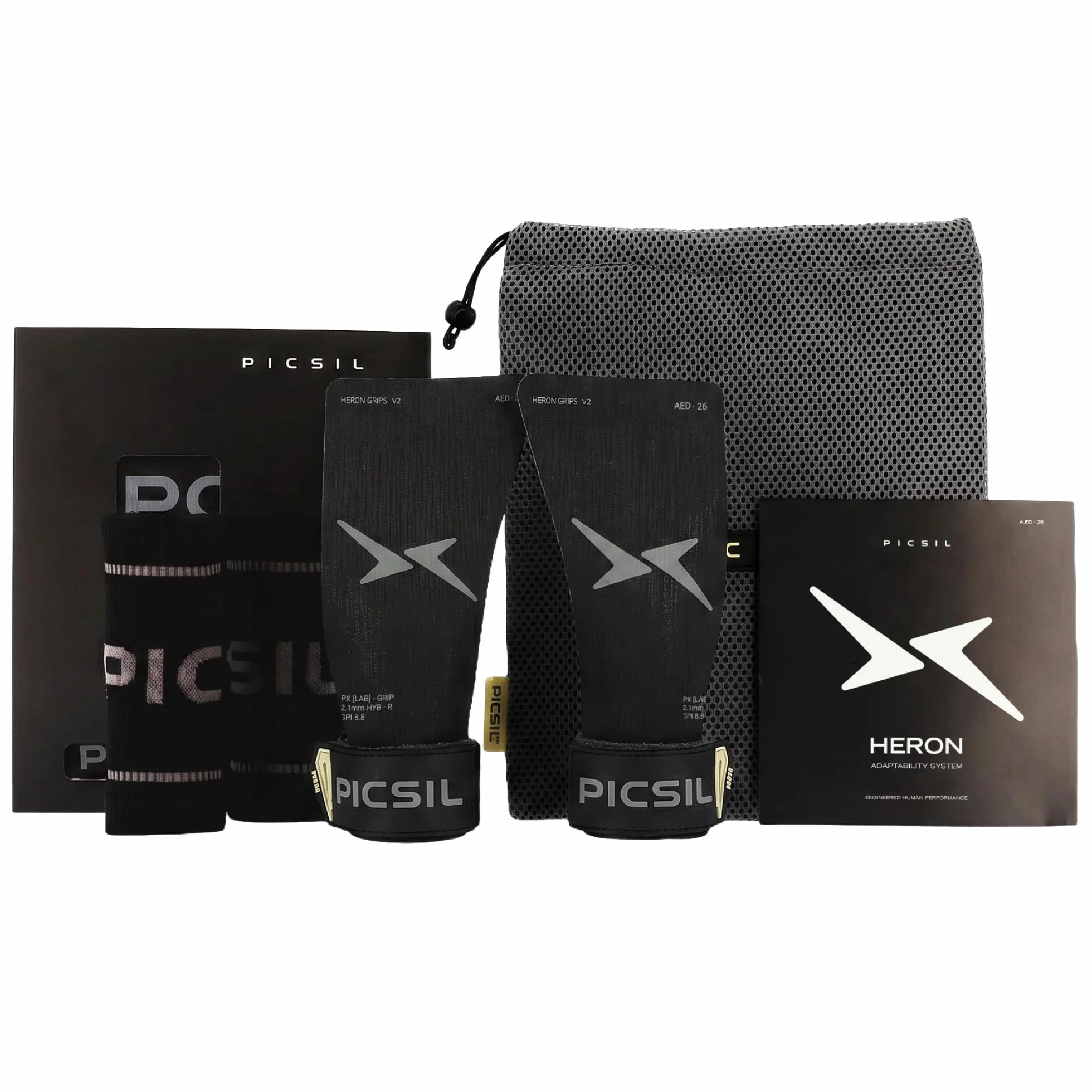 Maniques Heron PICSIL pour WOD Cross Training Calisthenics Fitness avec Étui Protège-Poignets