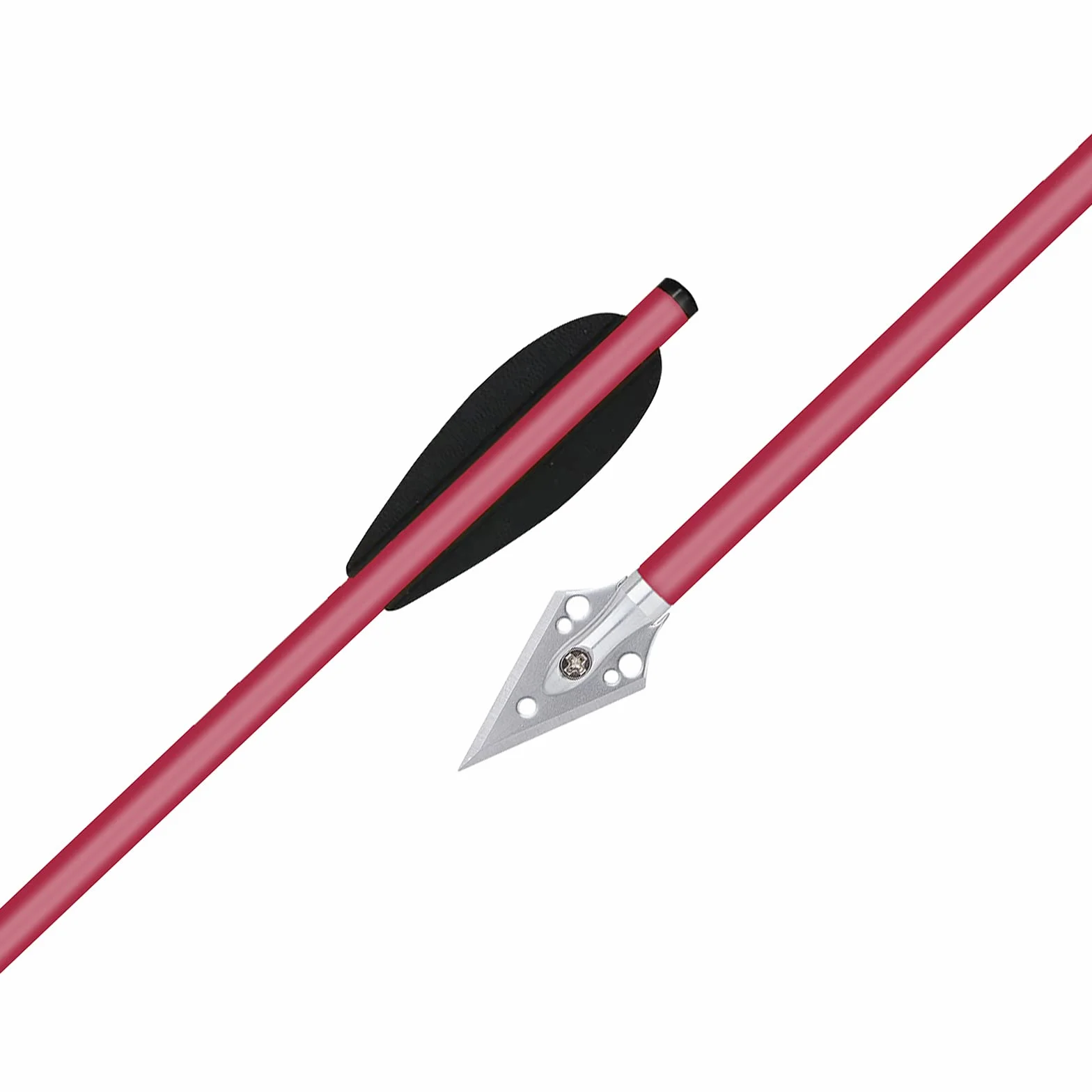 Arbalète Pistolet Aluminium 6.3" Flèches de Chasse avec Pointes