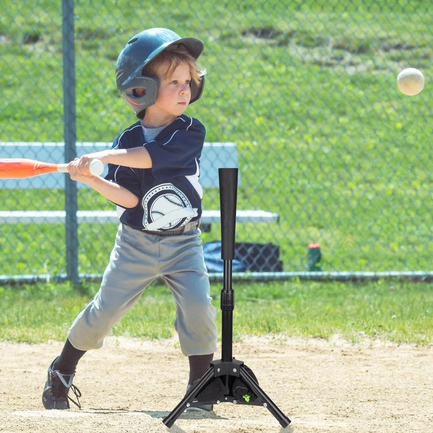 Hikeen Baseball & Softball Batting Tee Réglable en Hauteur pour Entraînement Batteur Débutant