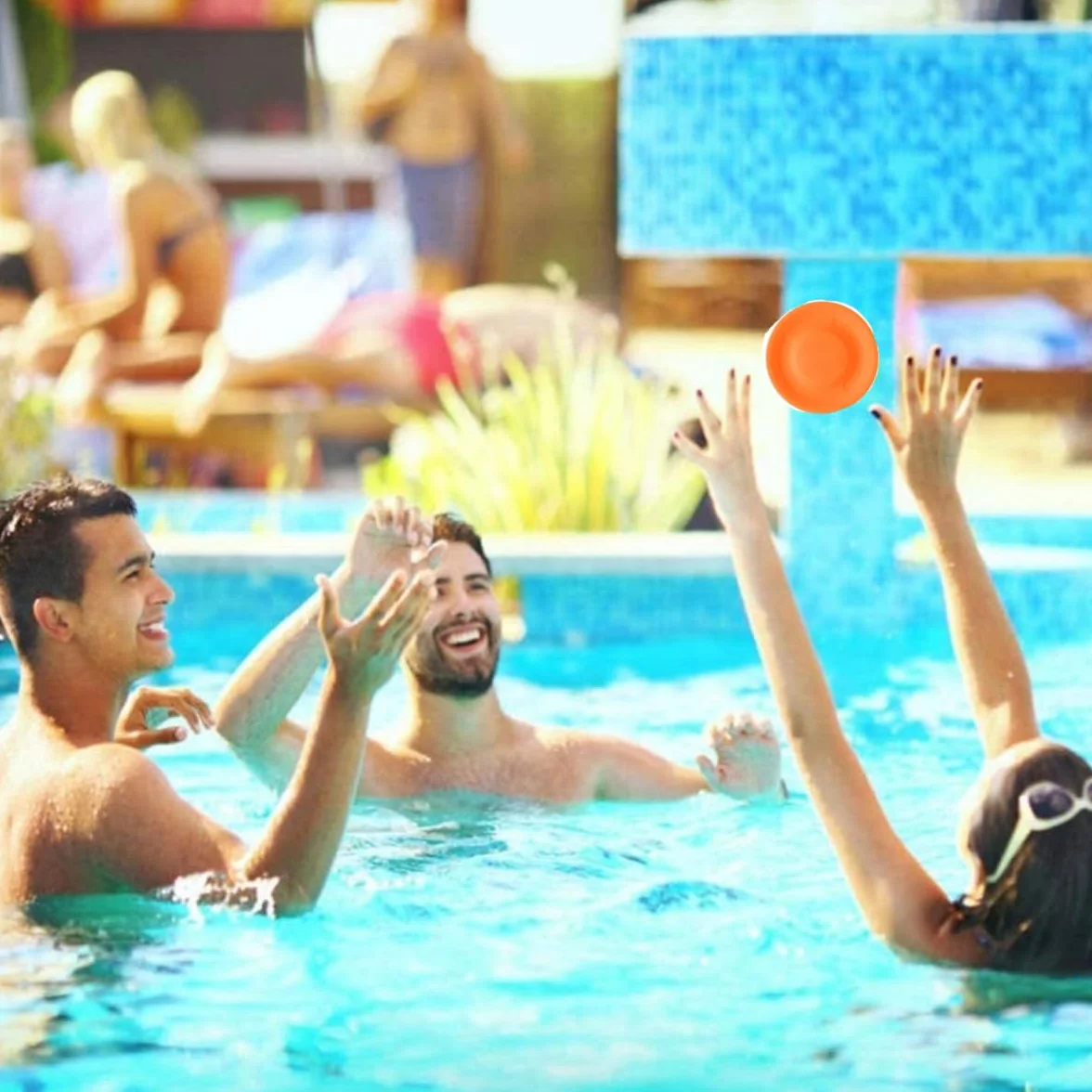 Mini Frisbee en Silicone, 8 pièces, Disque Volant Sport Tendance