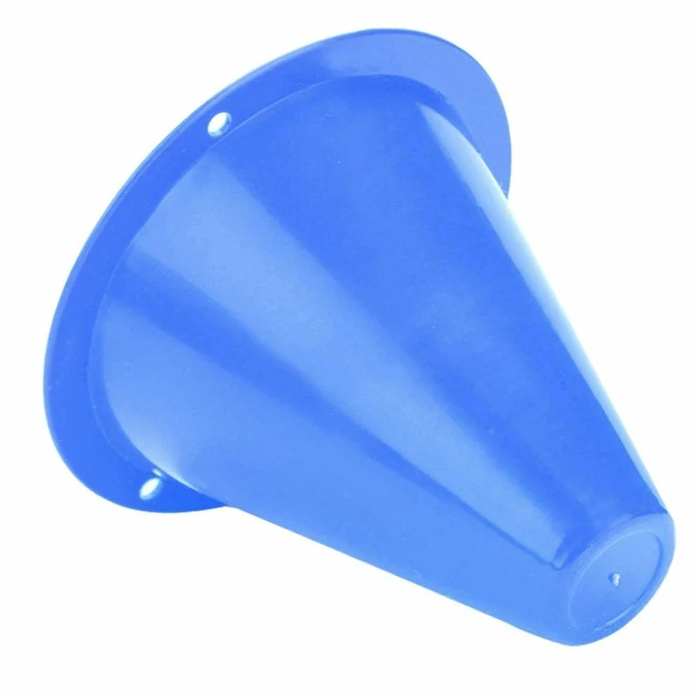 Broco 10pcs Football Cône en Plastique Porte-barrières Marqueur Bleu