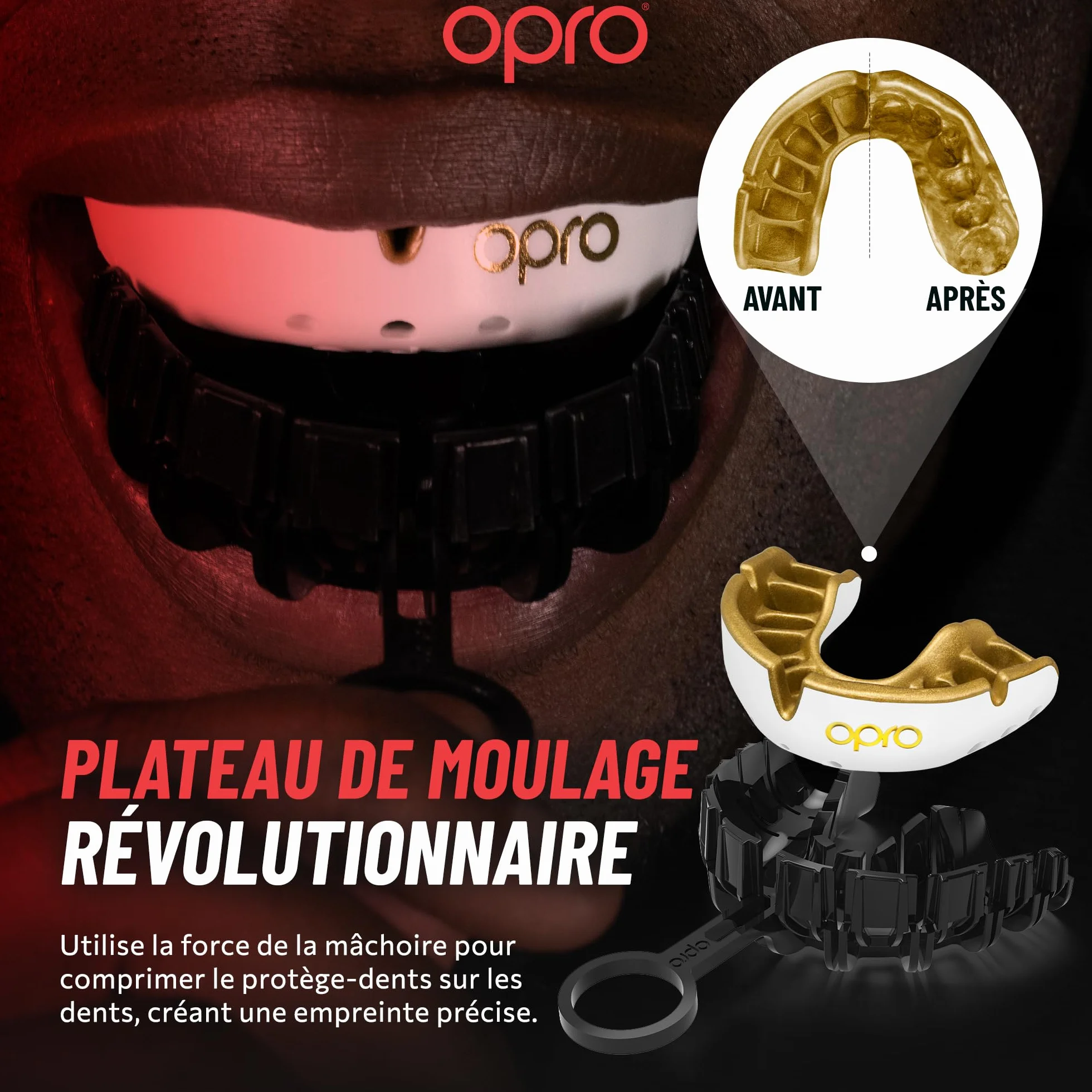 OPRO Protège-dents Niveau Argent - Boxe, MMA, Rugby, Hockey - Adultes et Enfants - Facile à Mouler