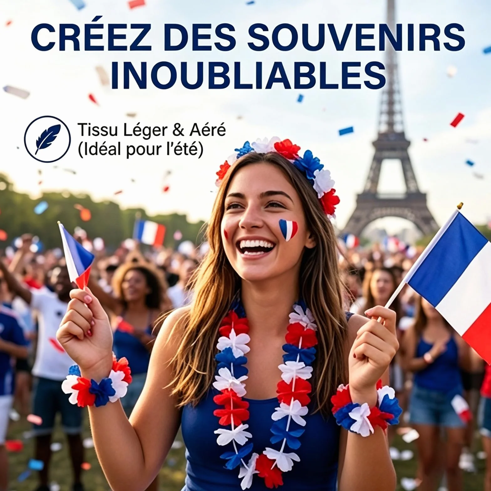Accessoire Supporters France 9 Pièces Coupe du Monde Euro Football