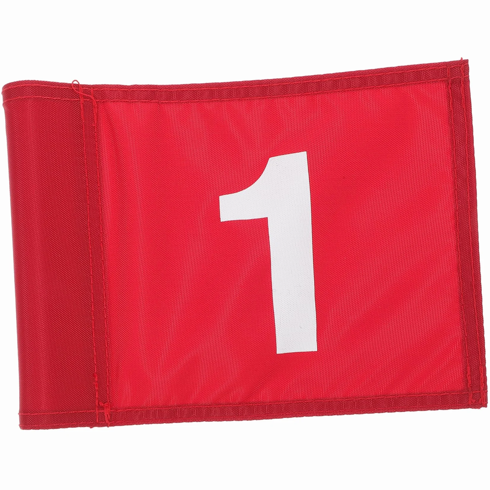 Drapeau De Golf Numéroté Rouge 1 D'entraînement En Tissu Solide Léger Portable Pour Practice Et Putting