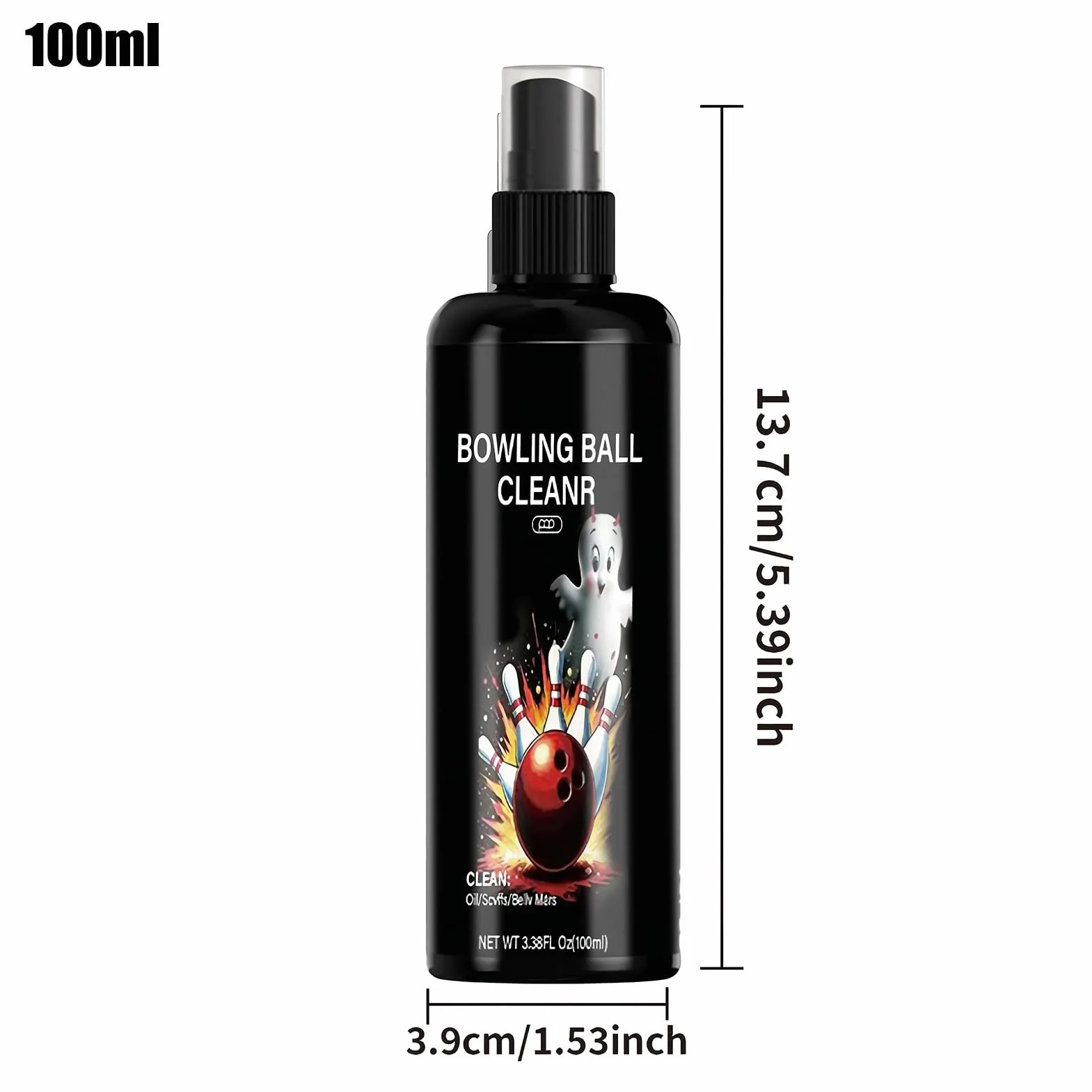 Nettoyant pour Boule de Bowling 100ml - Spray d'Entretien Portable - Élimination des Traces d'Huile
