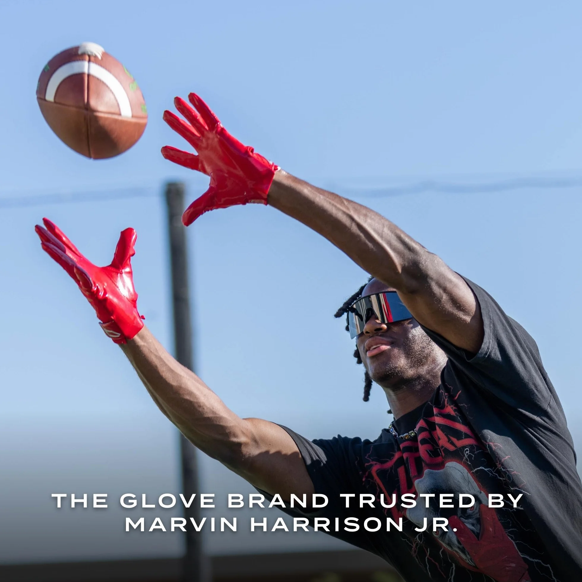 Gants de Receveur de Football Cutters Game Day, Design topo Blanc, Adhérence Supérieure