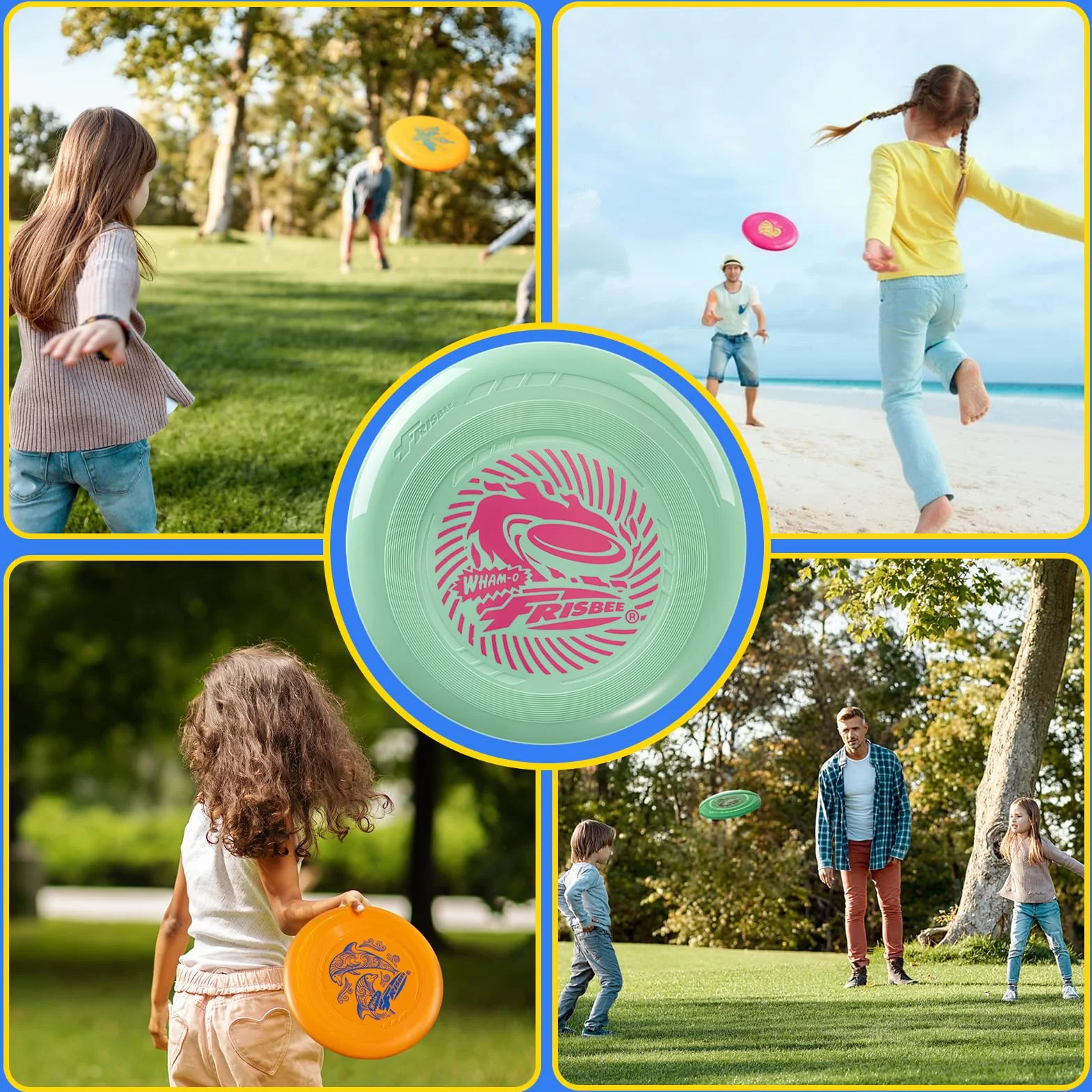 Wham-O Frisbee Disque Volant 22.86cm 70g Jouet Léger pour Débutants Enfants 5 Ans+